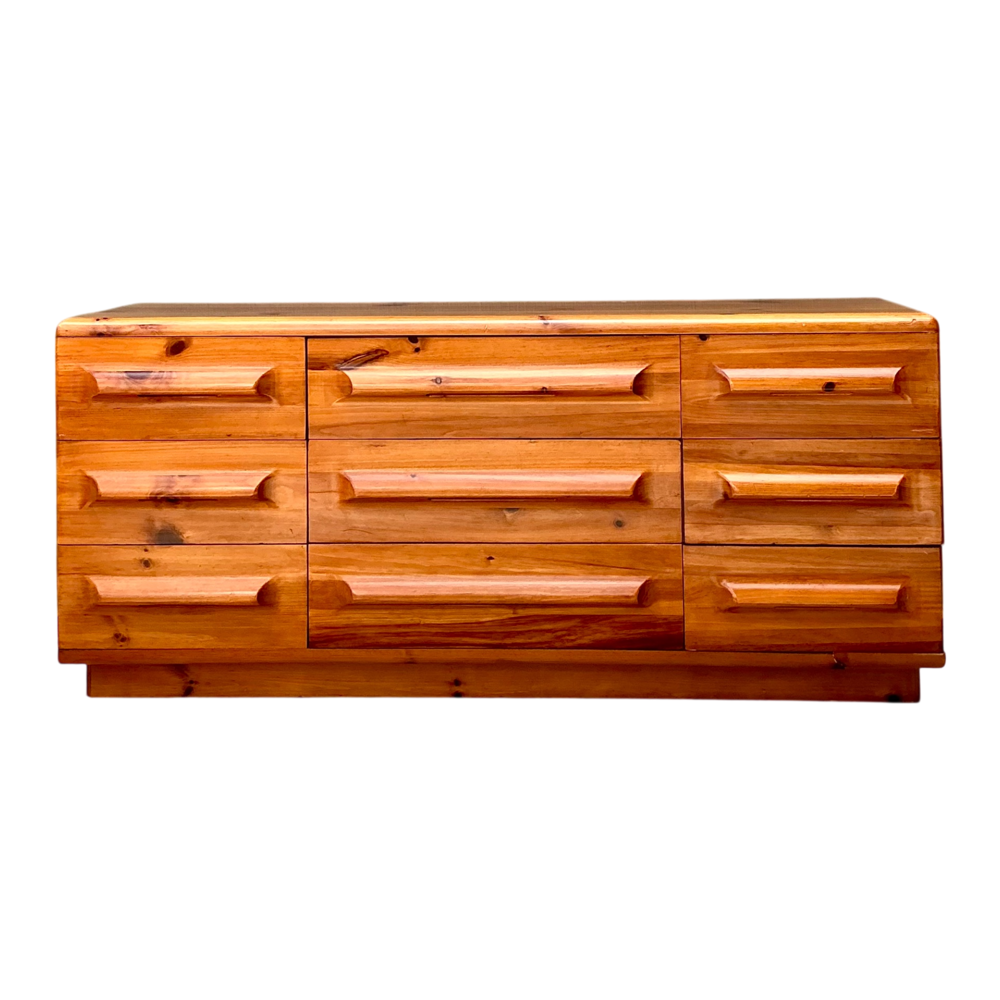 Vintage MCM Knotty Pine Dresser