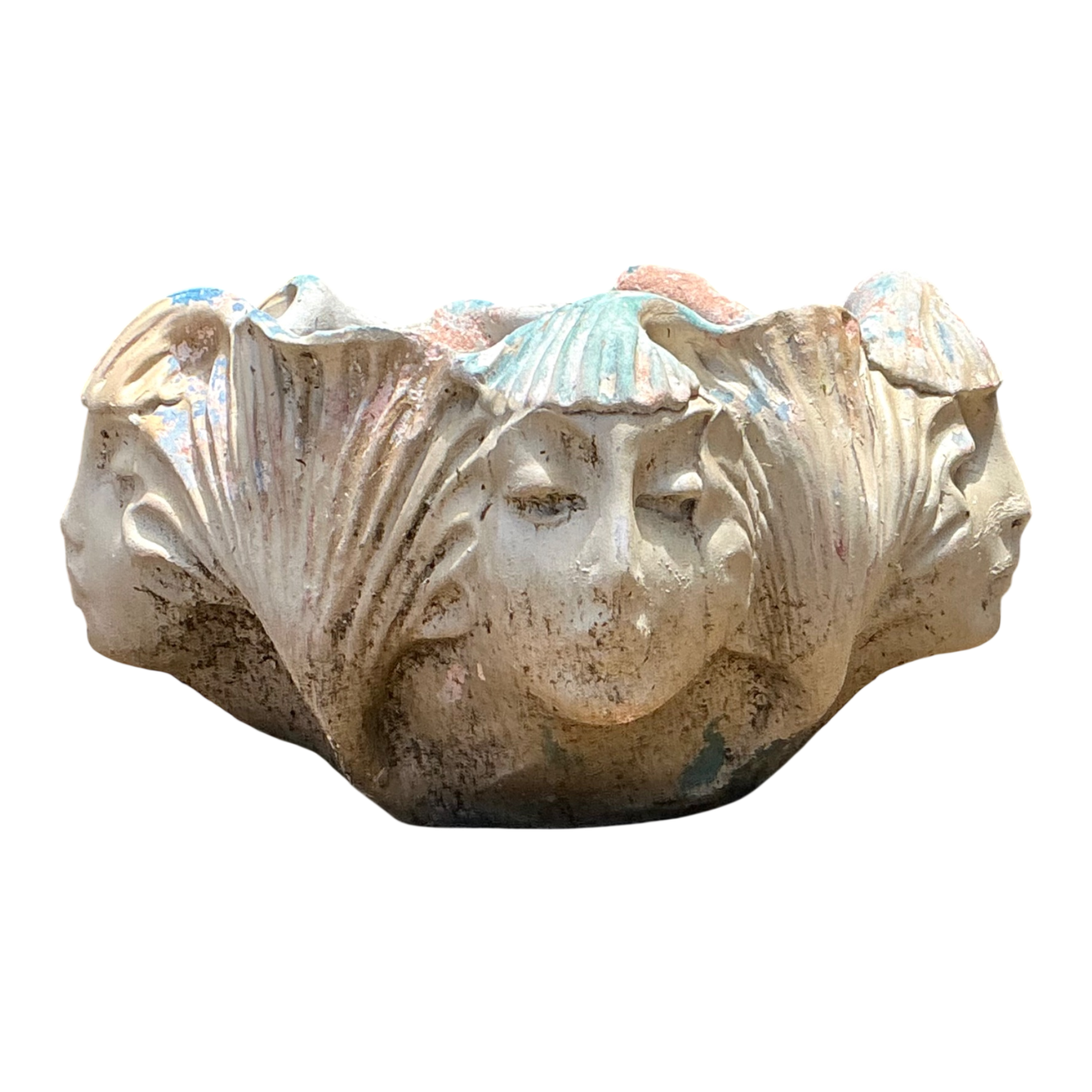 Vintage Ceramic Face Motif Bowl