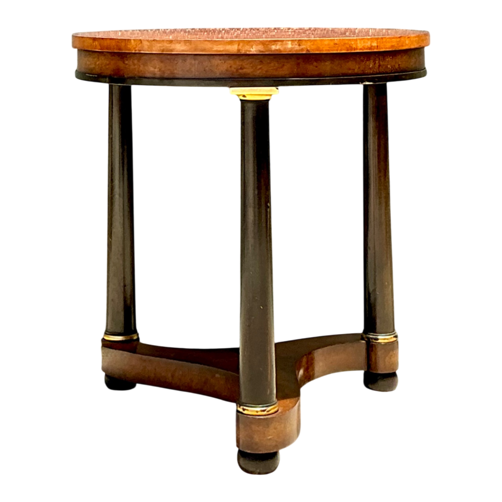 Vintage Richel Muebles Neoclassical Burl Side Table