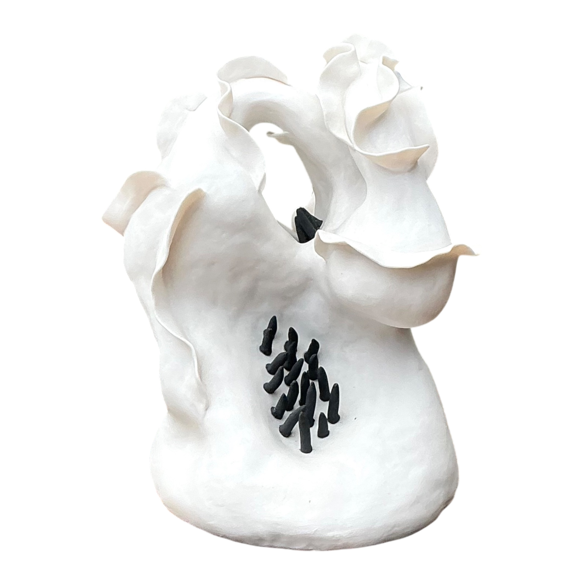 Vintage Abstract Floral Studio Pottery Vase