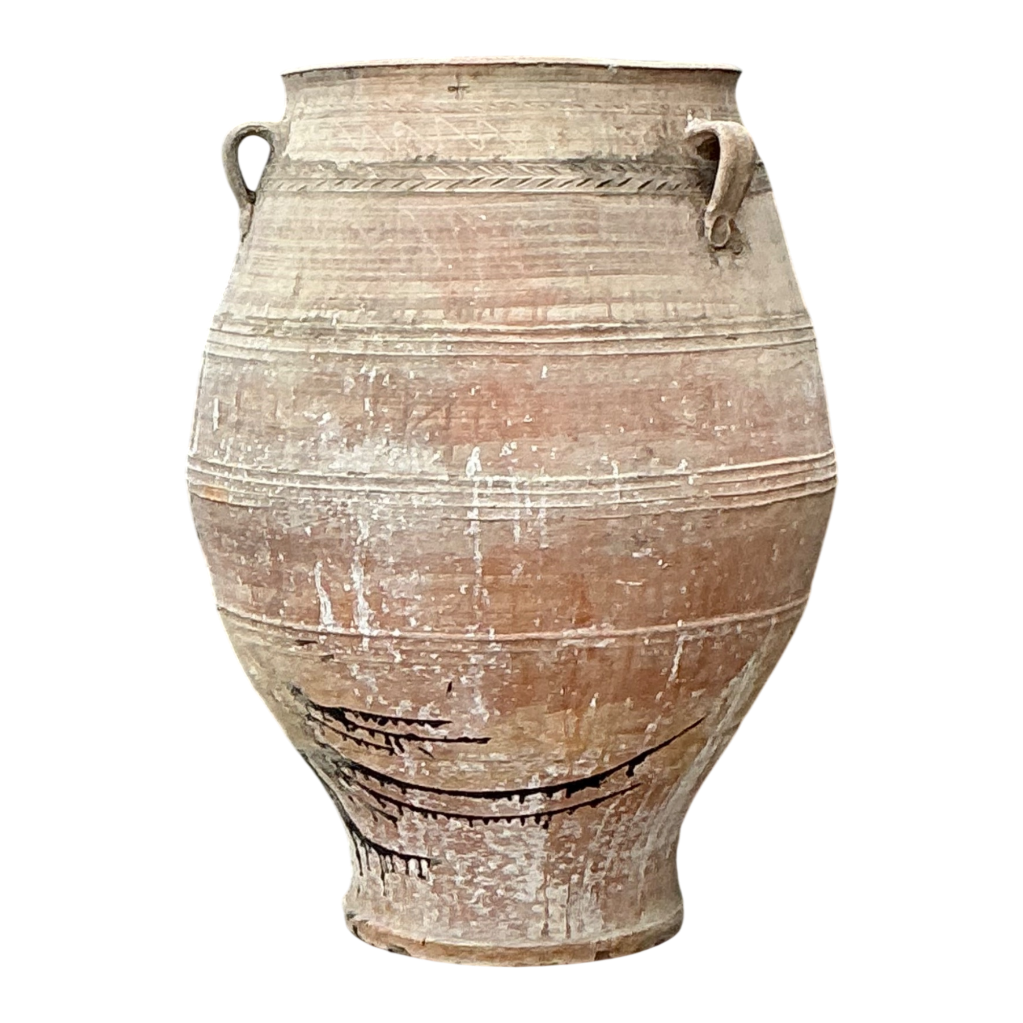 Vintage Monumental Turkish Terracotta Vessel