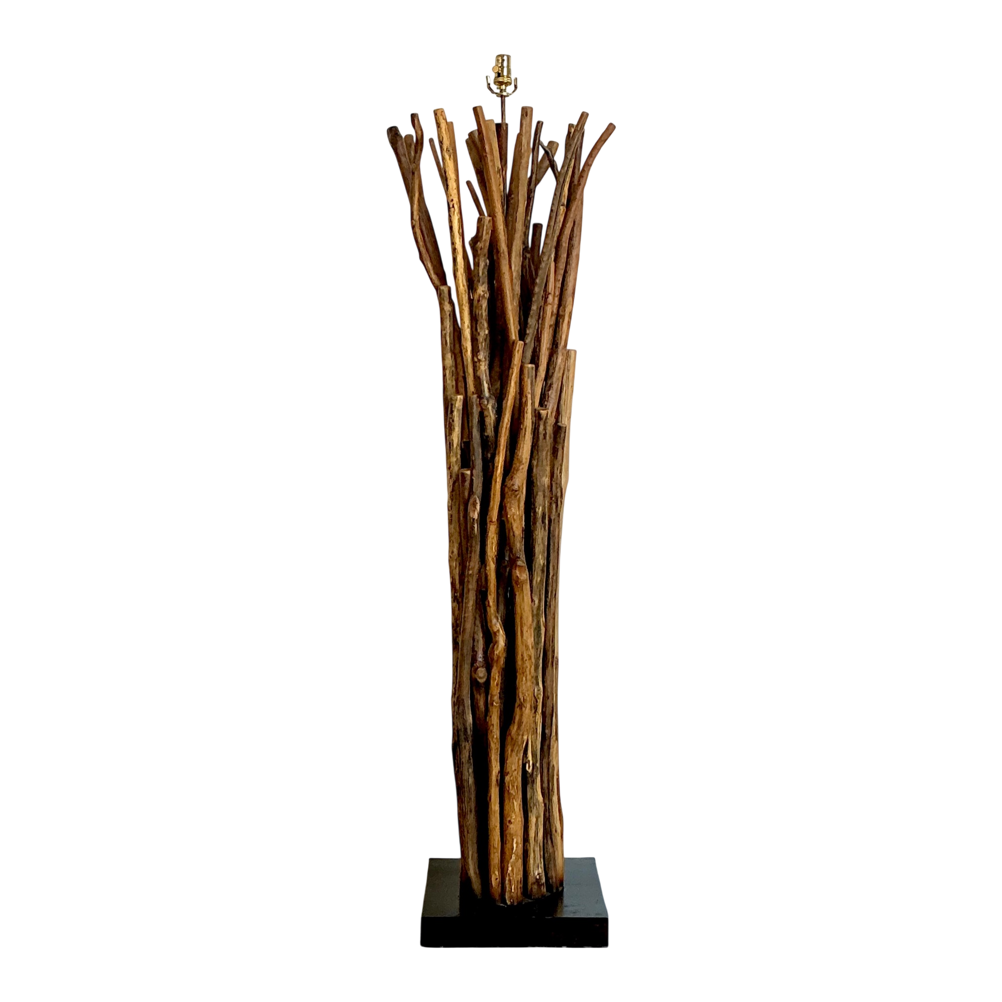 Vintage Palecek Natural Branch Floor Lamp