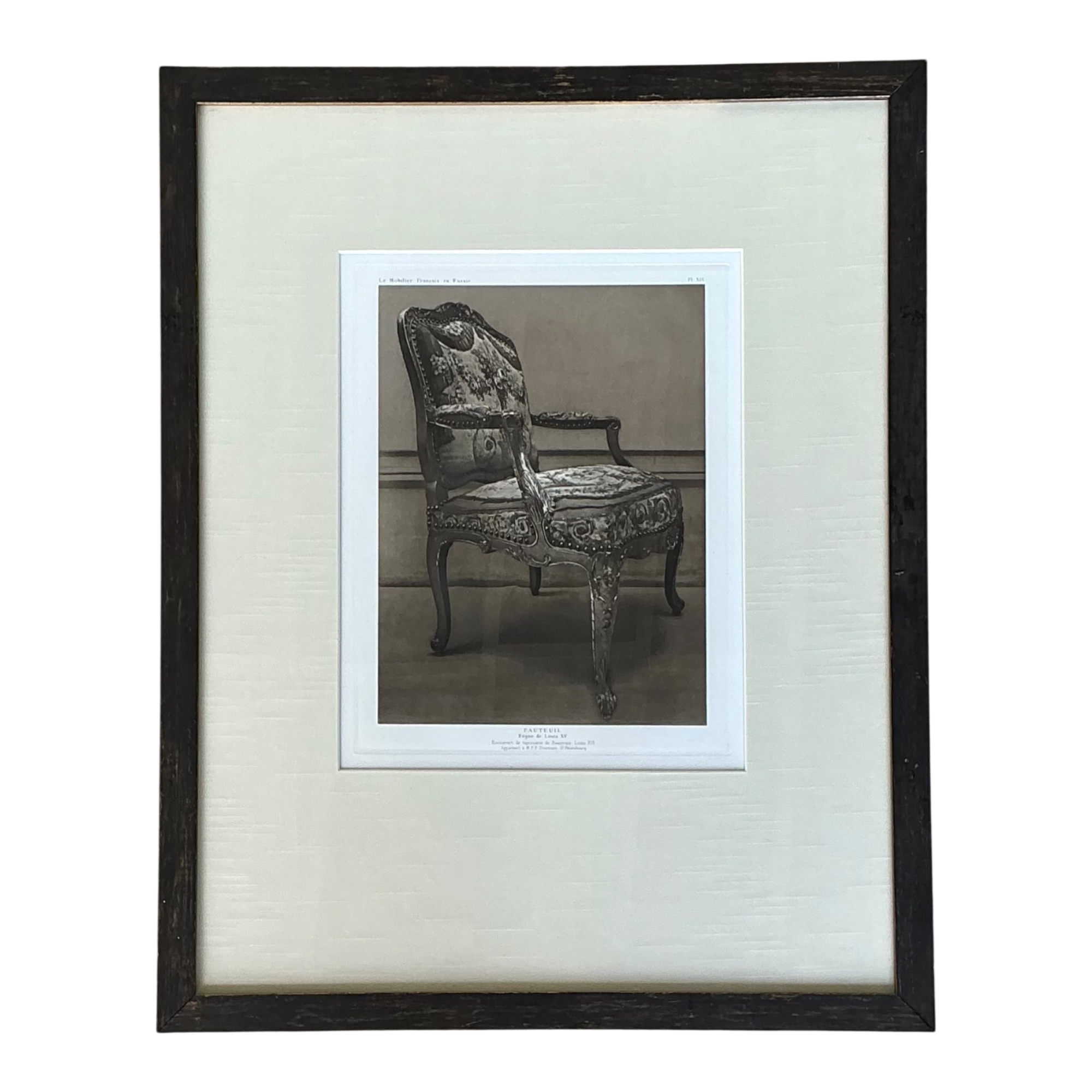 Framed Antique French Chair Print