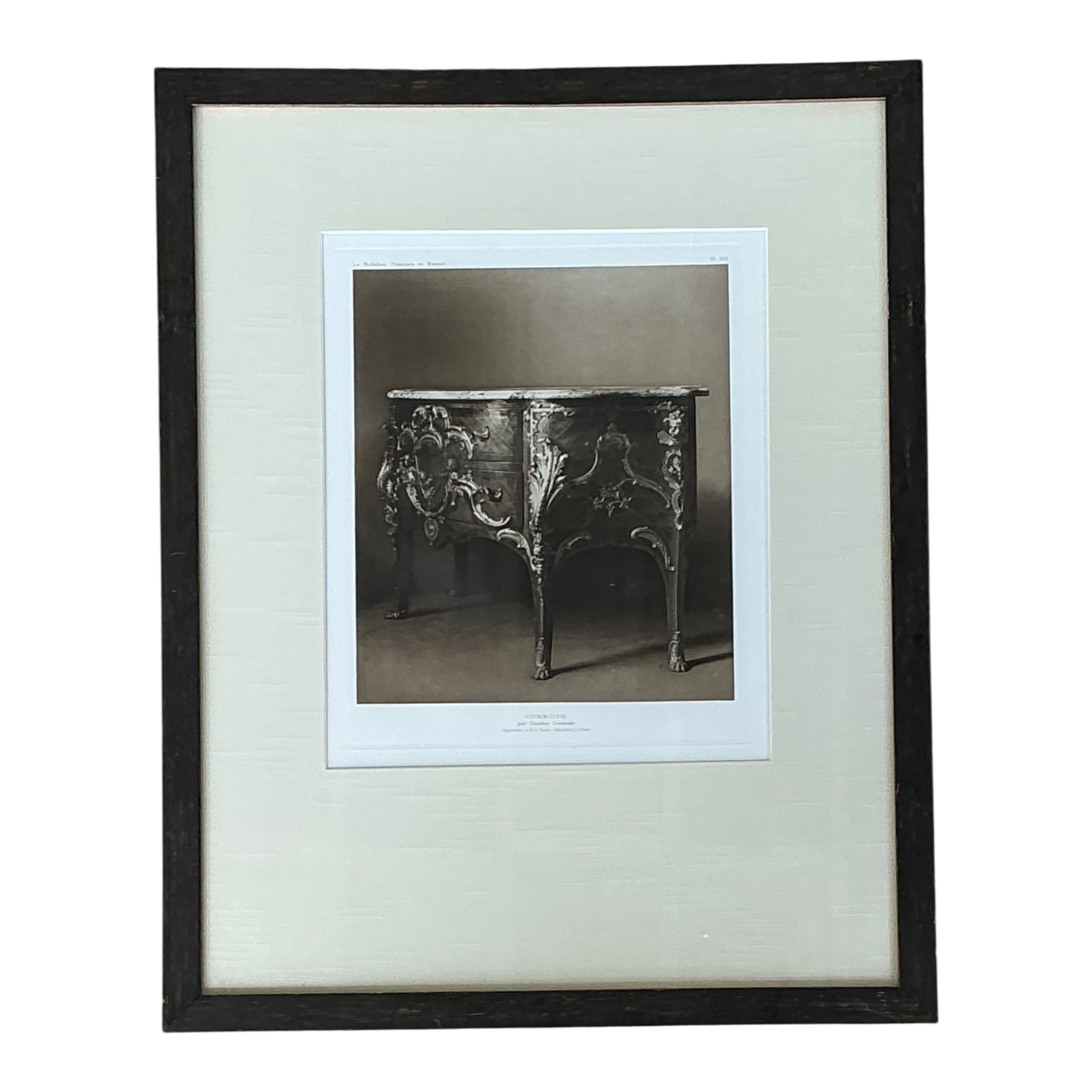 Framed Antique French Commode Print