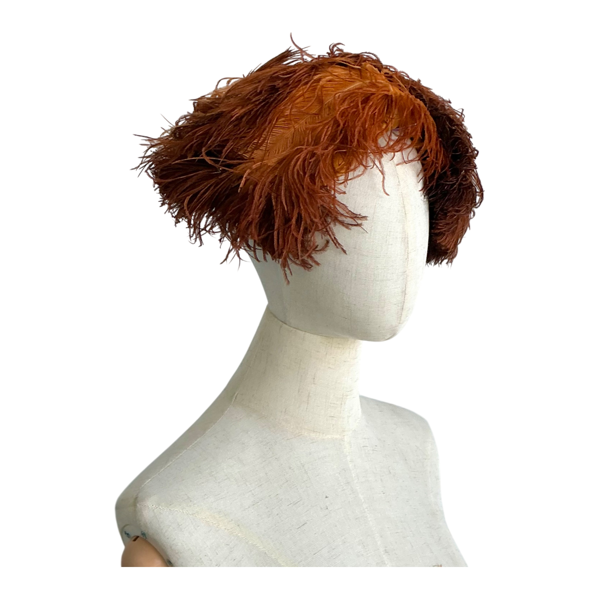 Vintage 1950s Ostrich Feather Hat