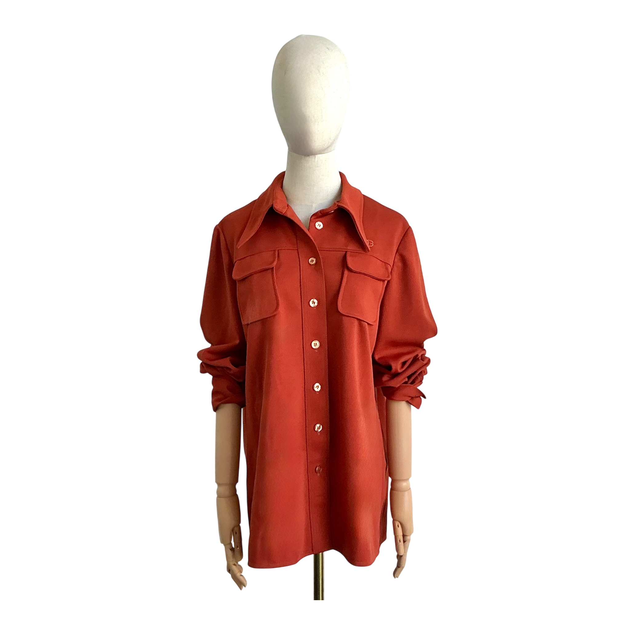 Vintage 70s Givenchy Sport Double Knit Shirt Jacket