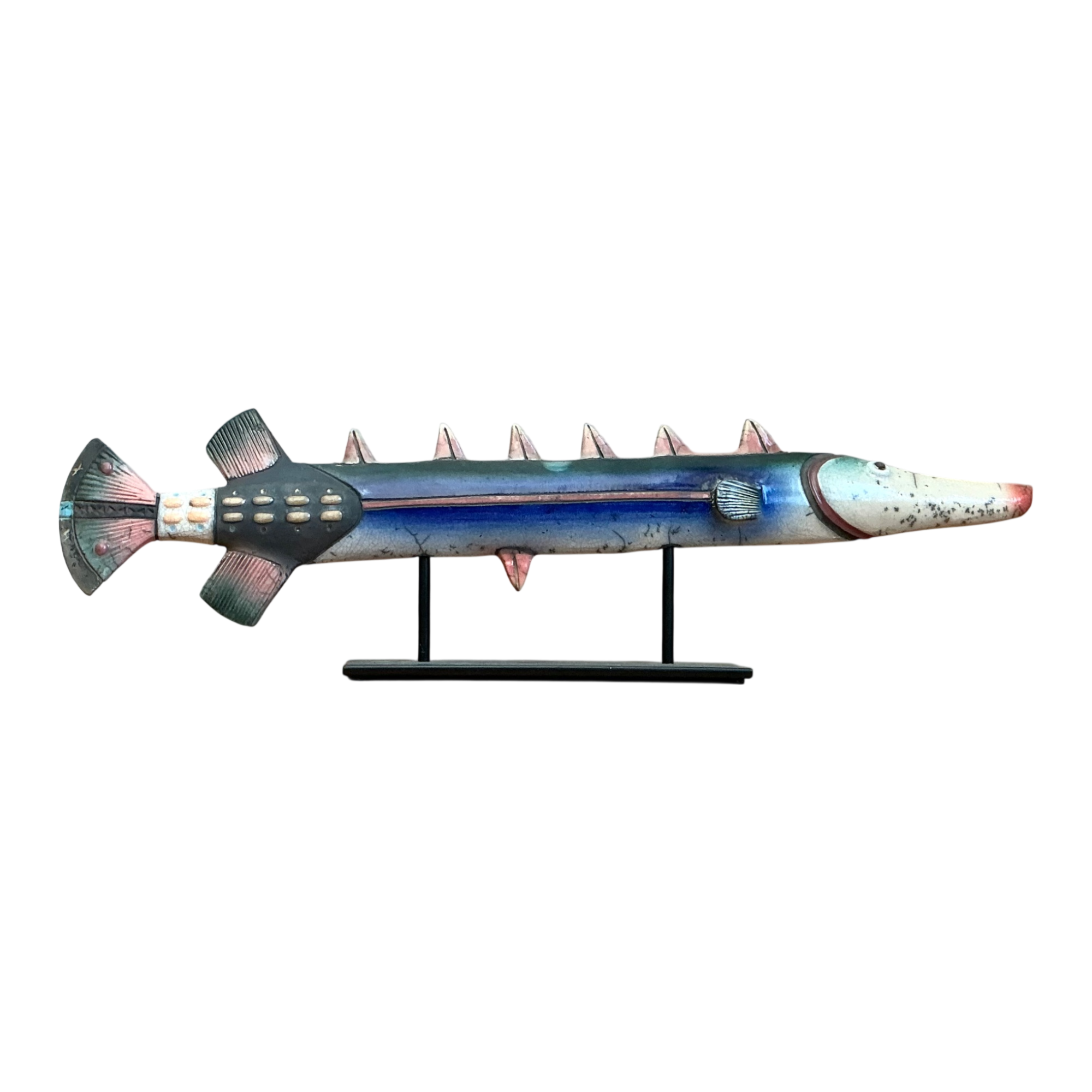 Vintage Ceramic Fish Sculpture