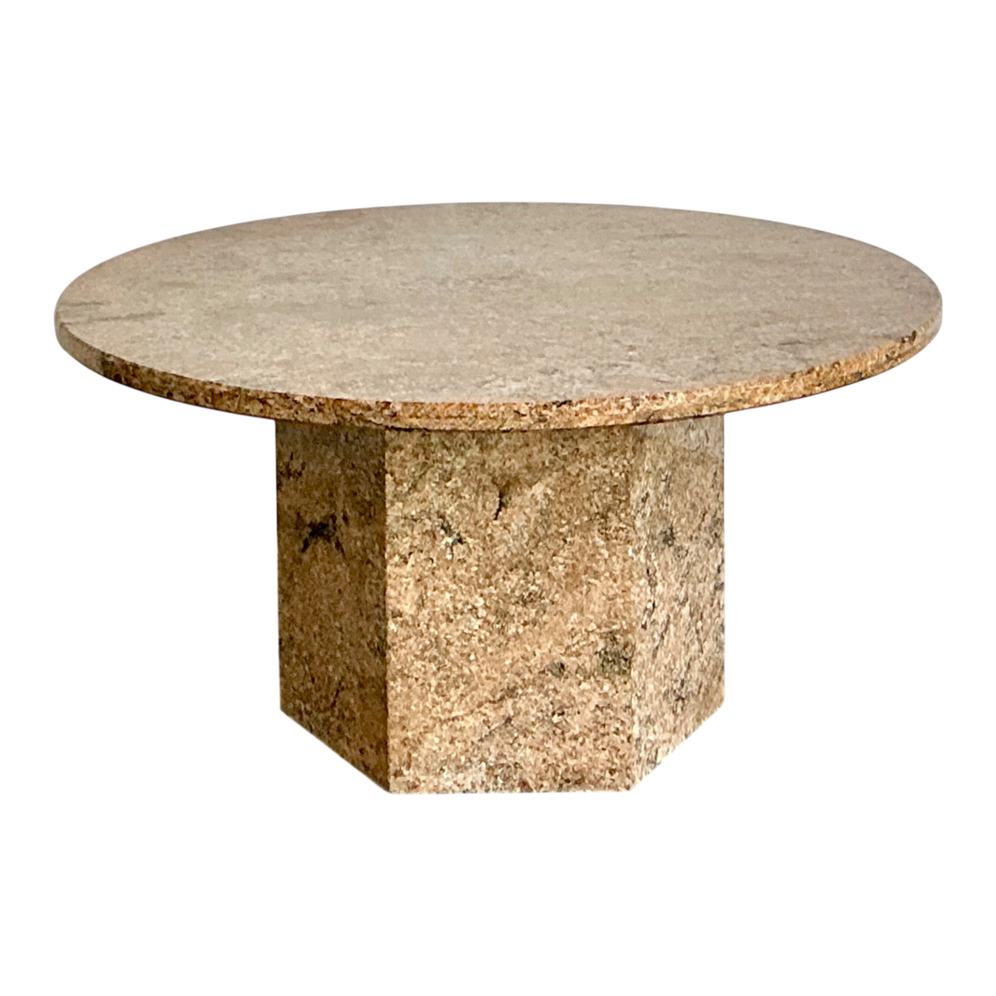 Vintage Granite Pedestal Dining Table