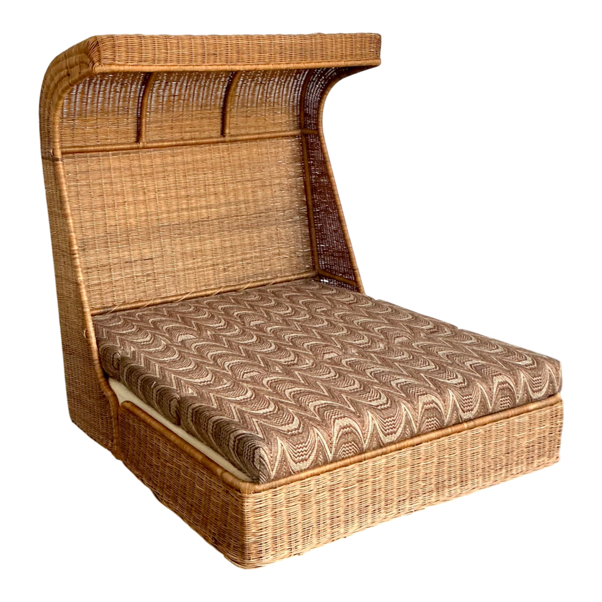 Vintage Rattan Canopy Daybed