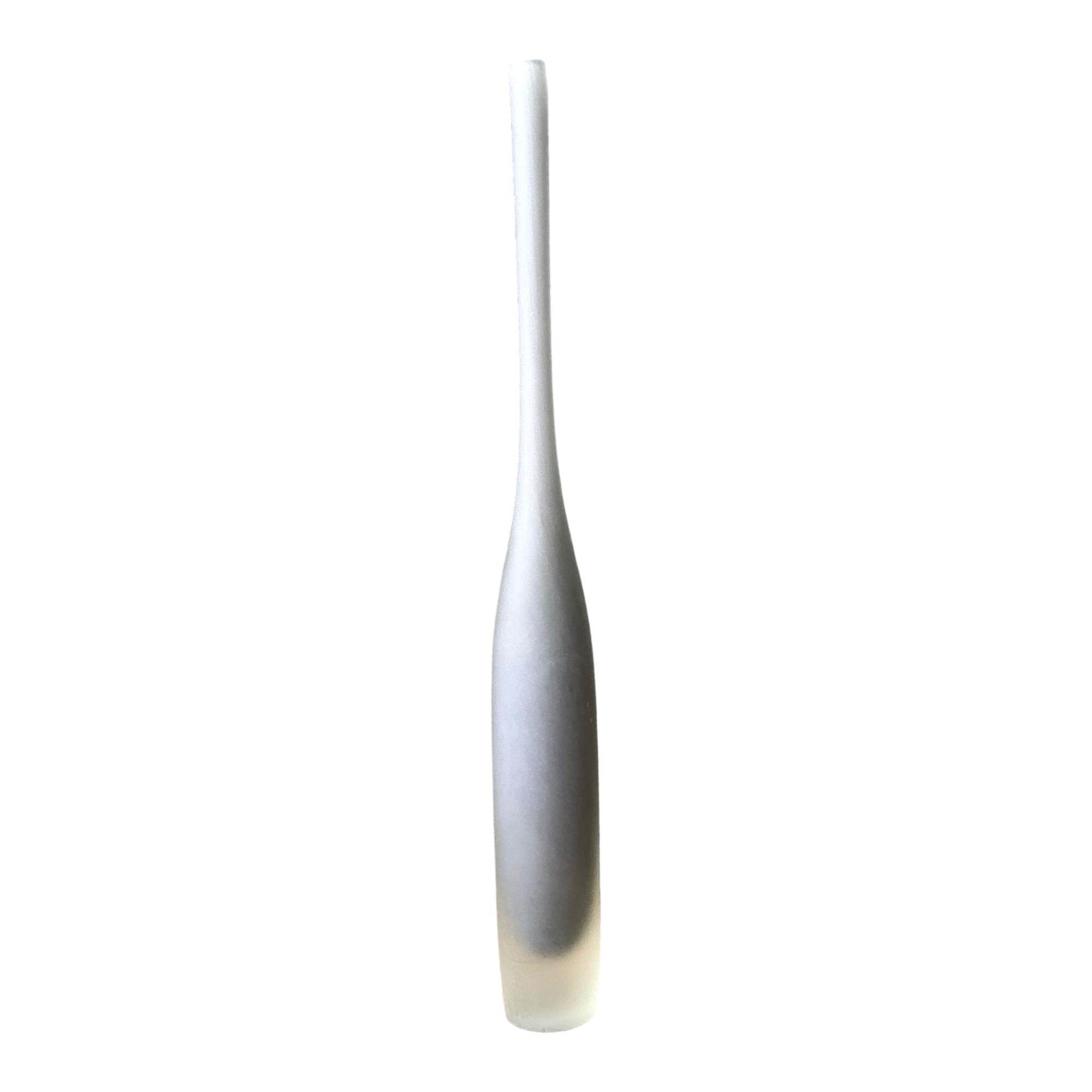 Vintage Tall Frosted Glass Vase