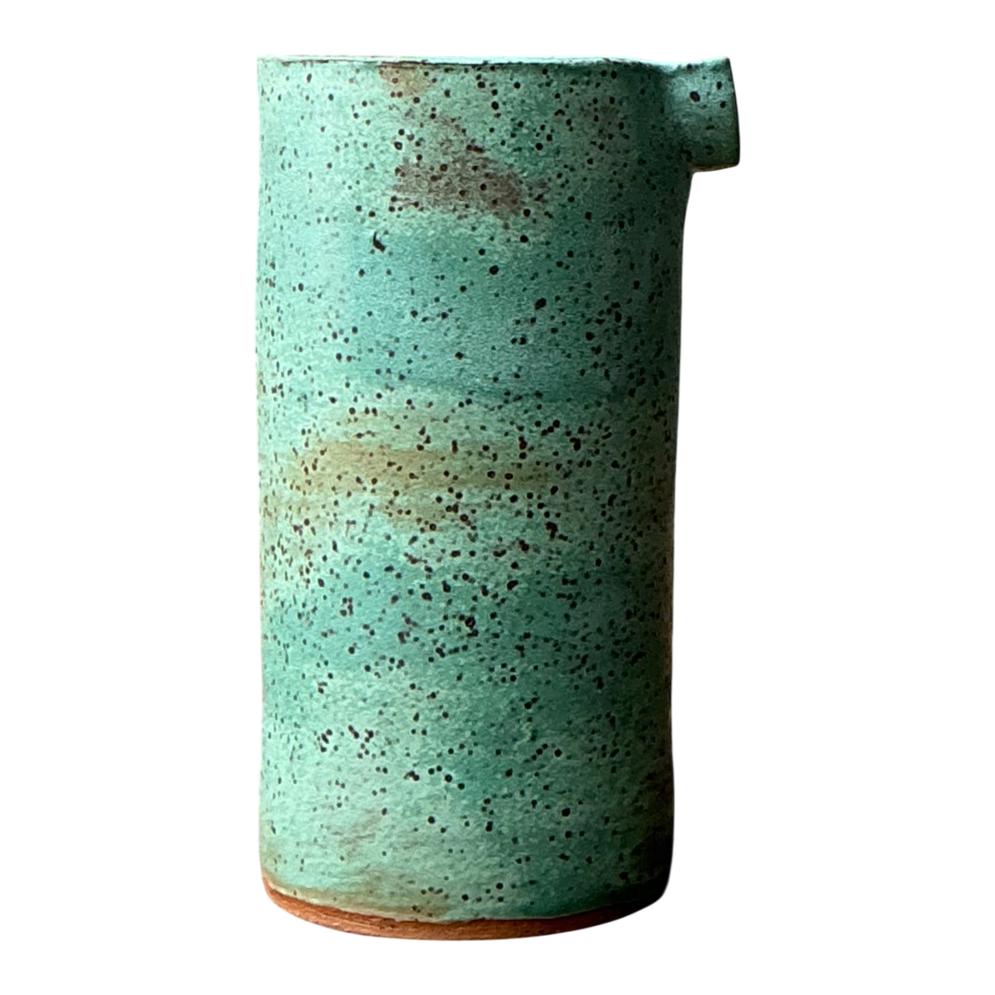 Vintage Green Spout Ceramic Vase