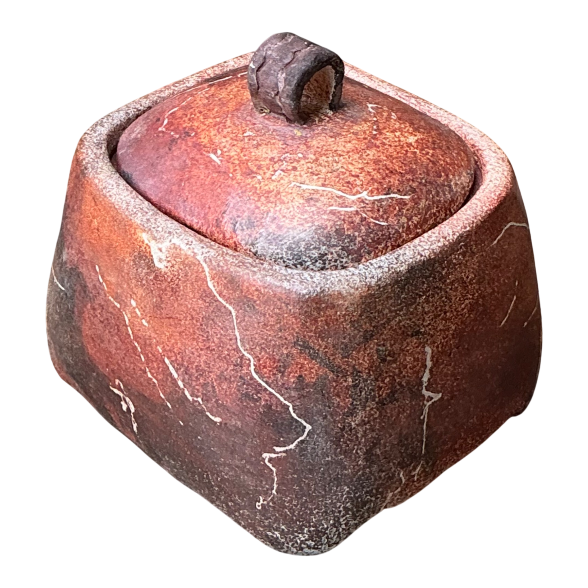 Vintage Studio Pottery Lidded Ceramic Jar