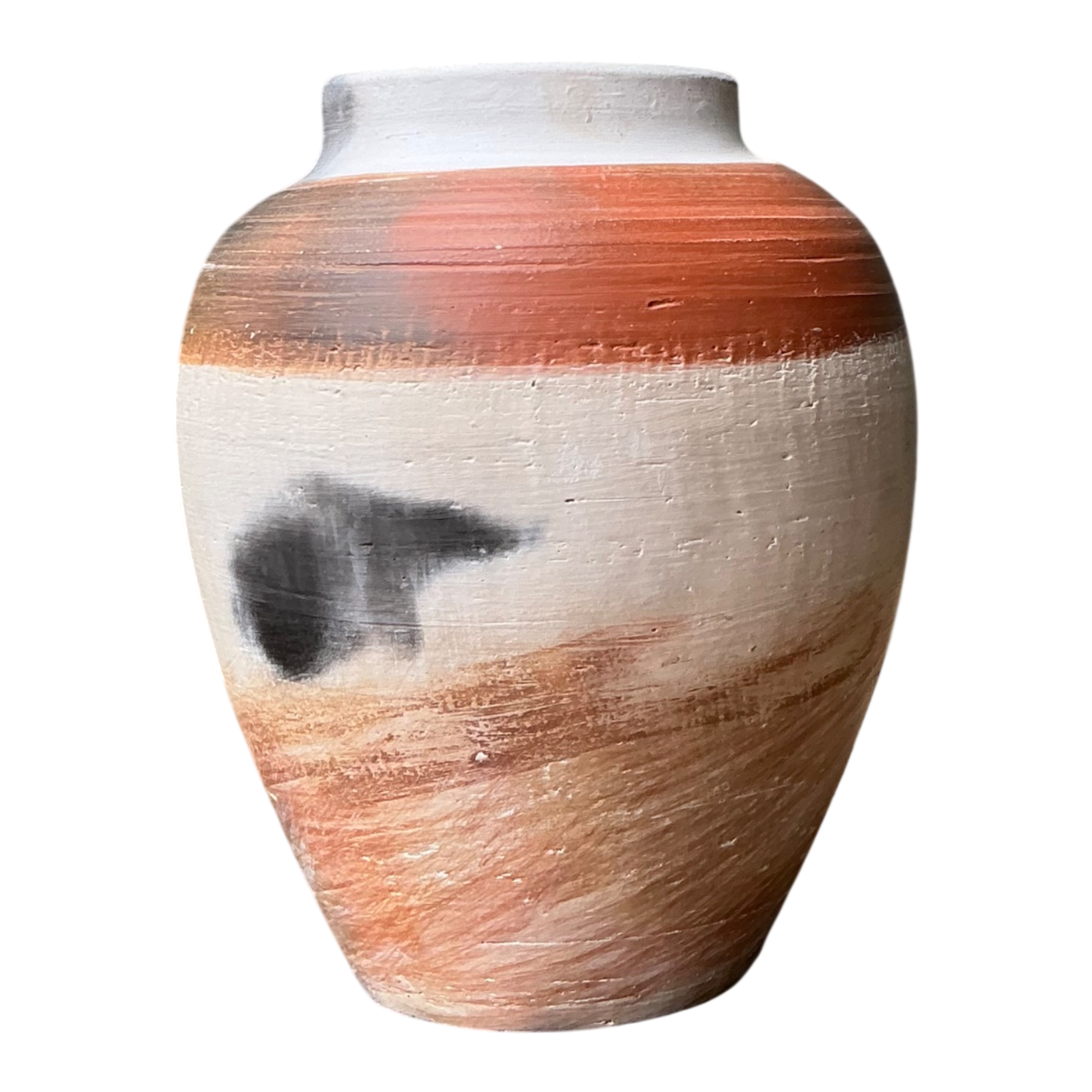 Vintage Studio Pottery Burnished Ceramic Vase