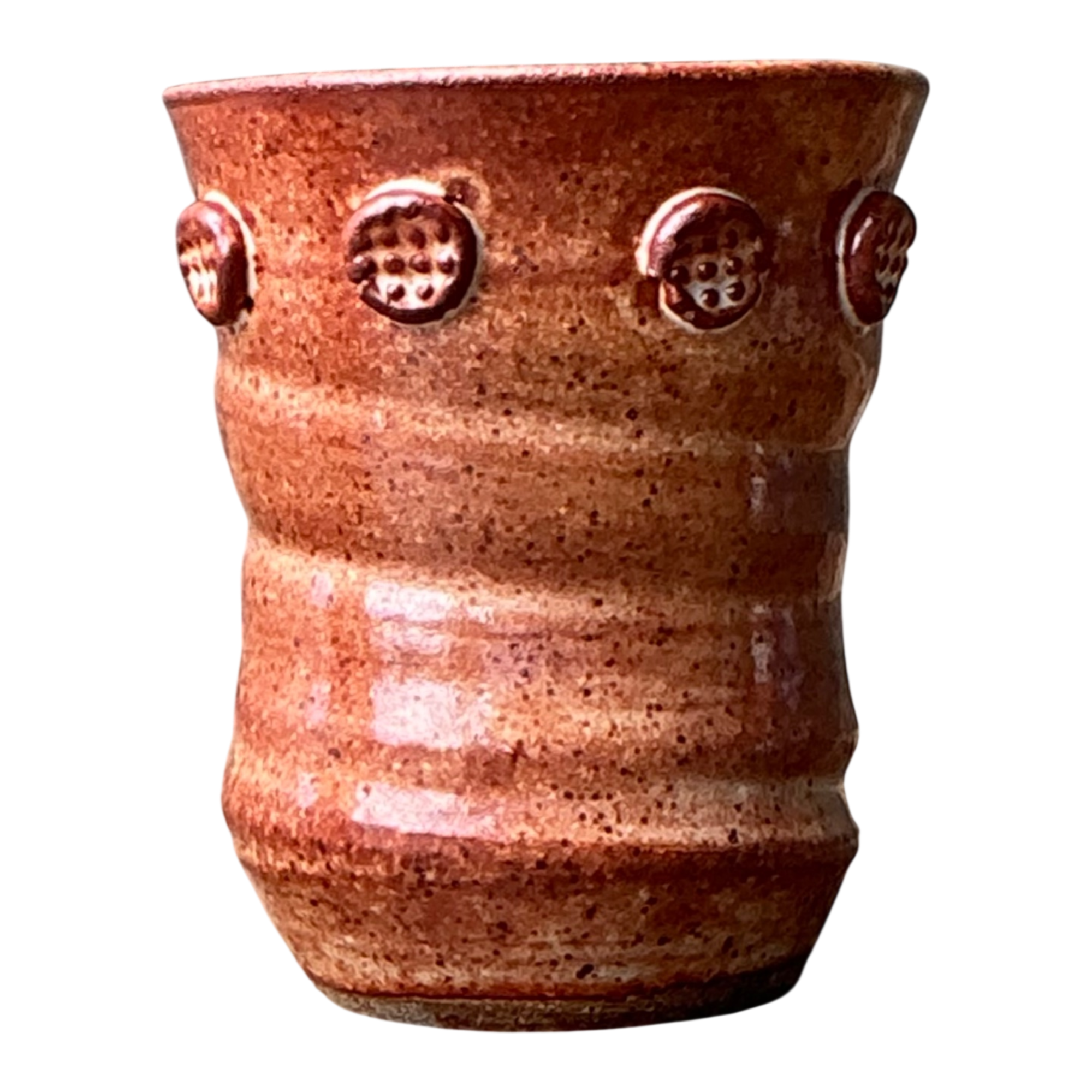 Vintage Studio Pottery Textured Ceramic Vase