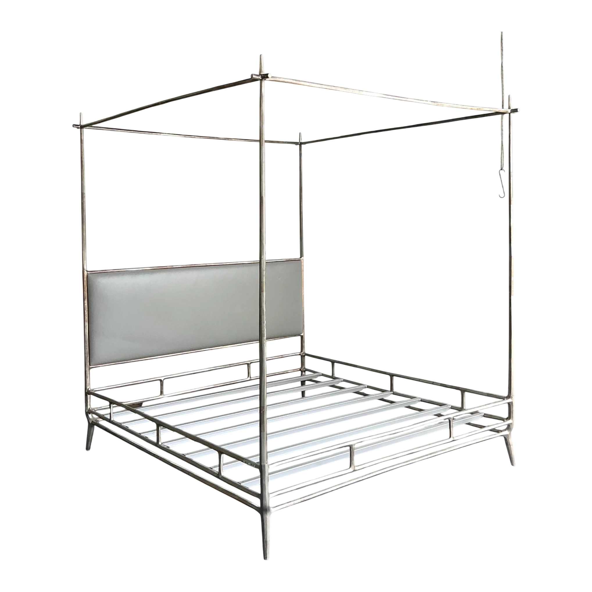 Vintage Metal King Canopy Bed Frame