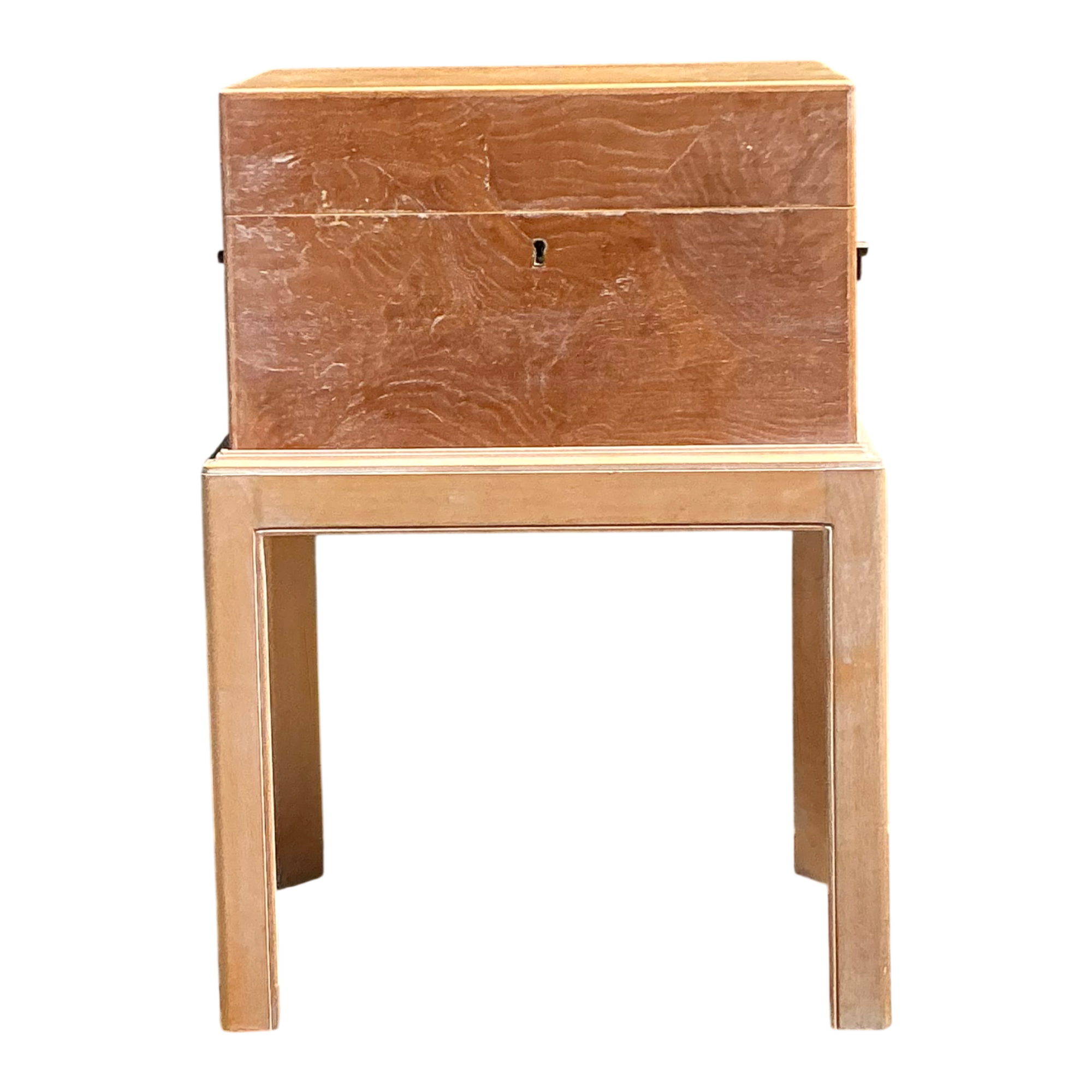 Chapman Italian Vintage Burl Trunk Drinks Table