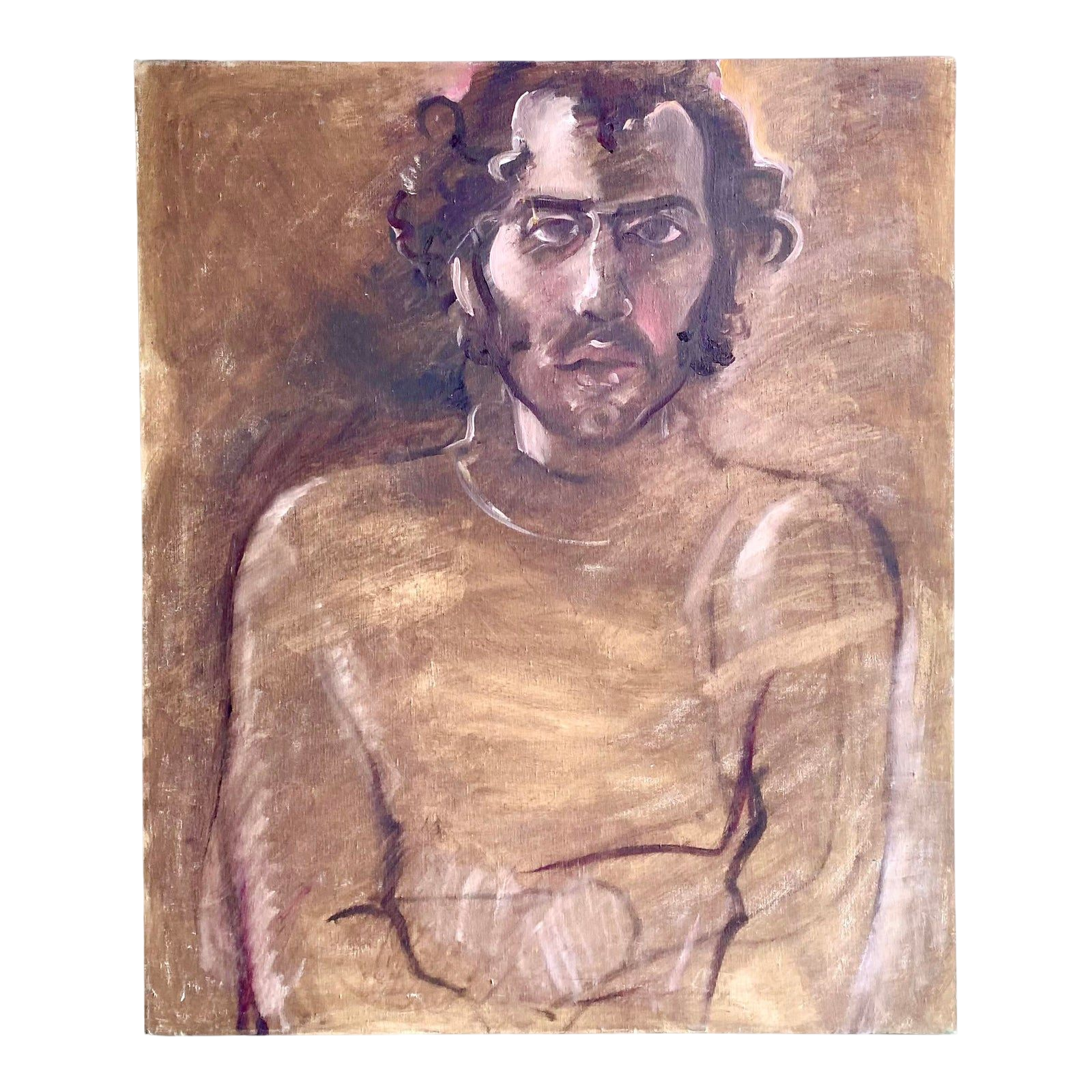 Boho Chic Regone Pierokkis Signed Oil Painting
