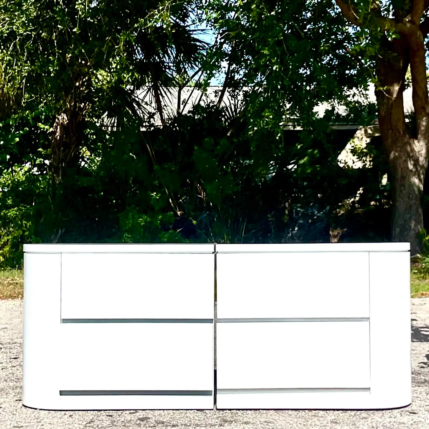 Boho Laminate Nightstands - a Pair - Detail view