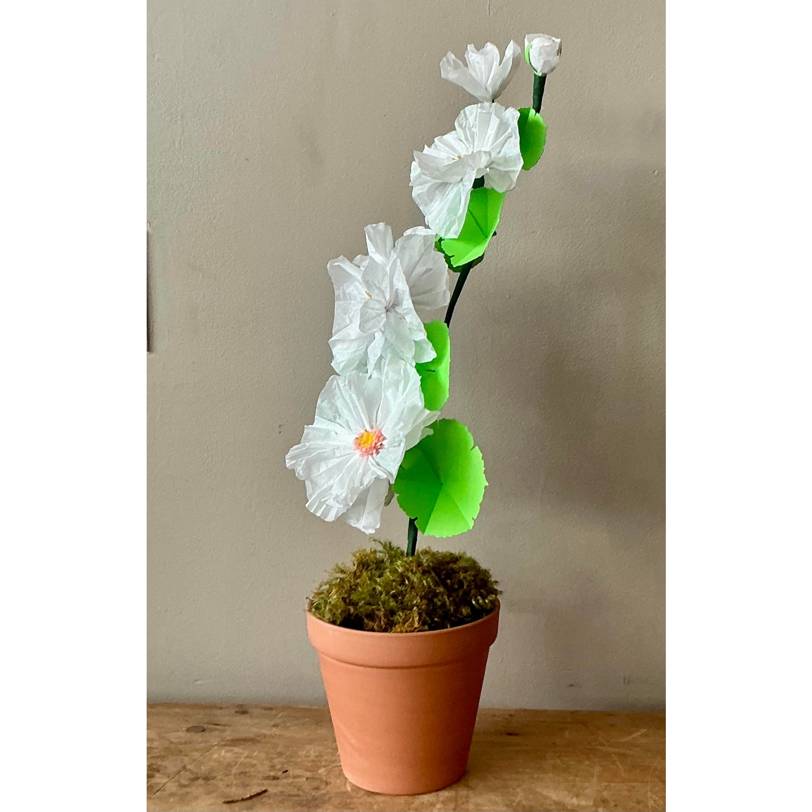 Contemporary Hand Rolled Paper Flowers - Top view