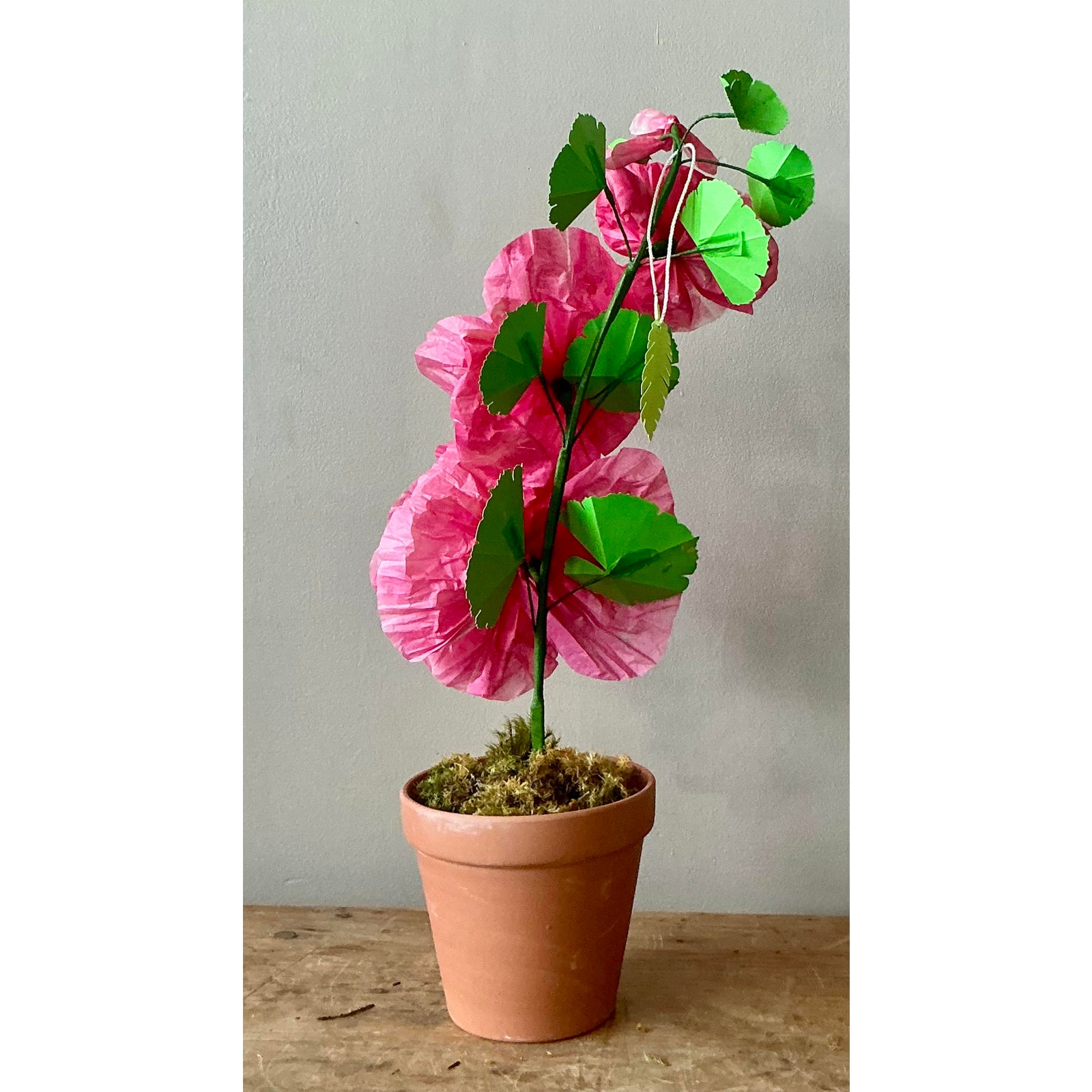 Contemporary Hand Rolled Paper Flowers - Back view