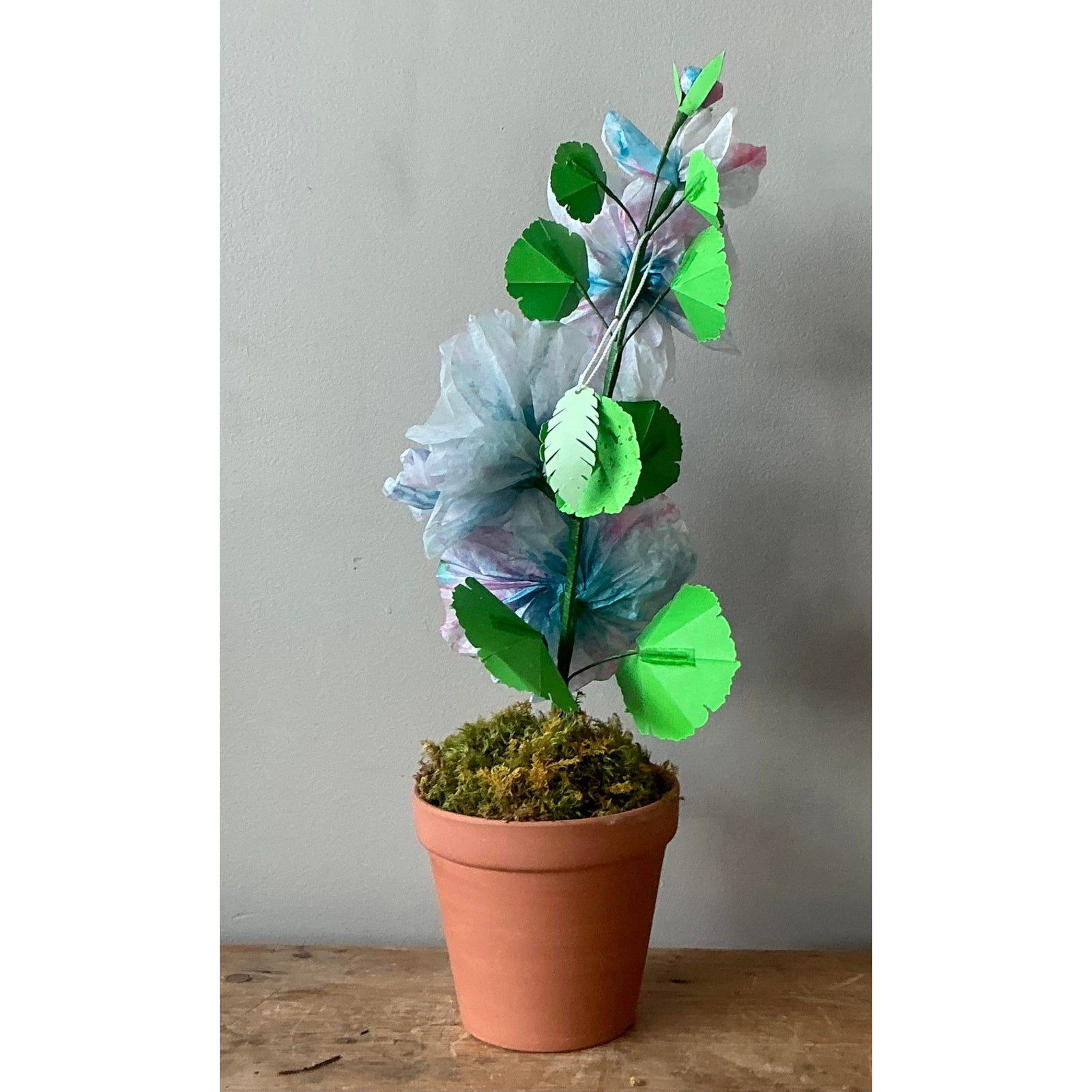 Contemporary Hand Rolled Paper Flowers - Top view
