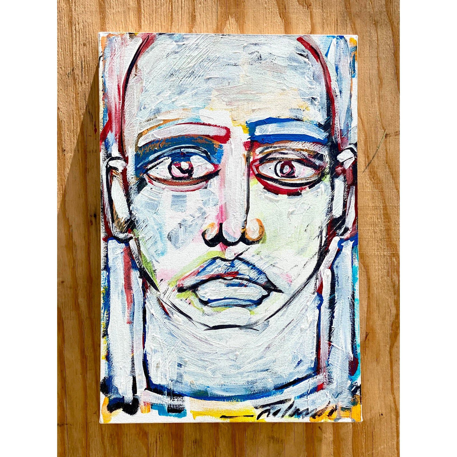 Contemporary Original Abstract Oil Signed Roland - Detail view