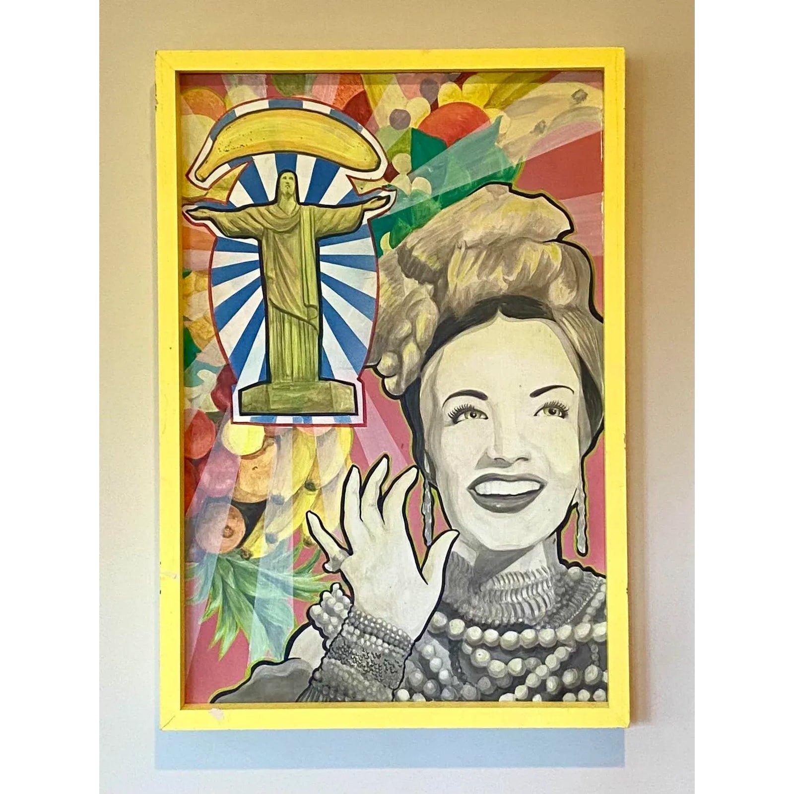 Contemporary Original Oil Painting Signed Porkchop - Side view