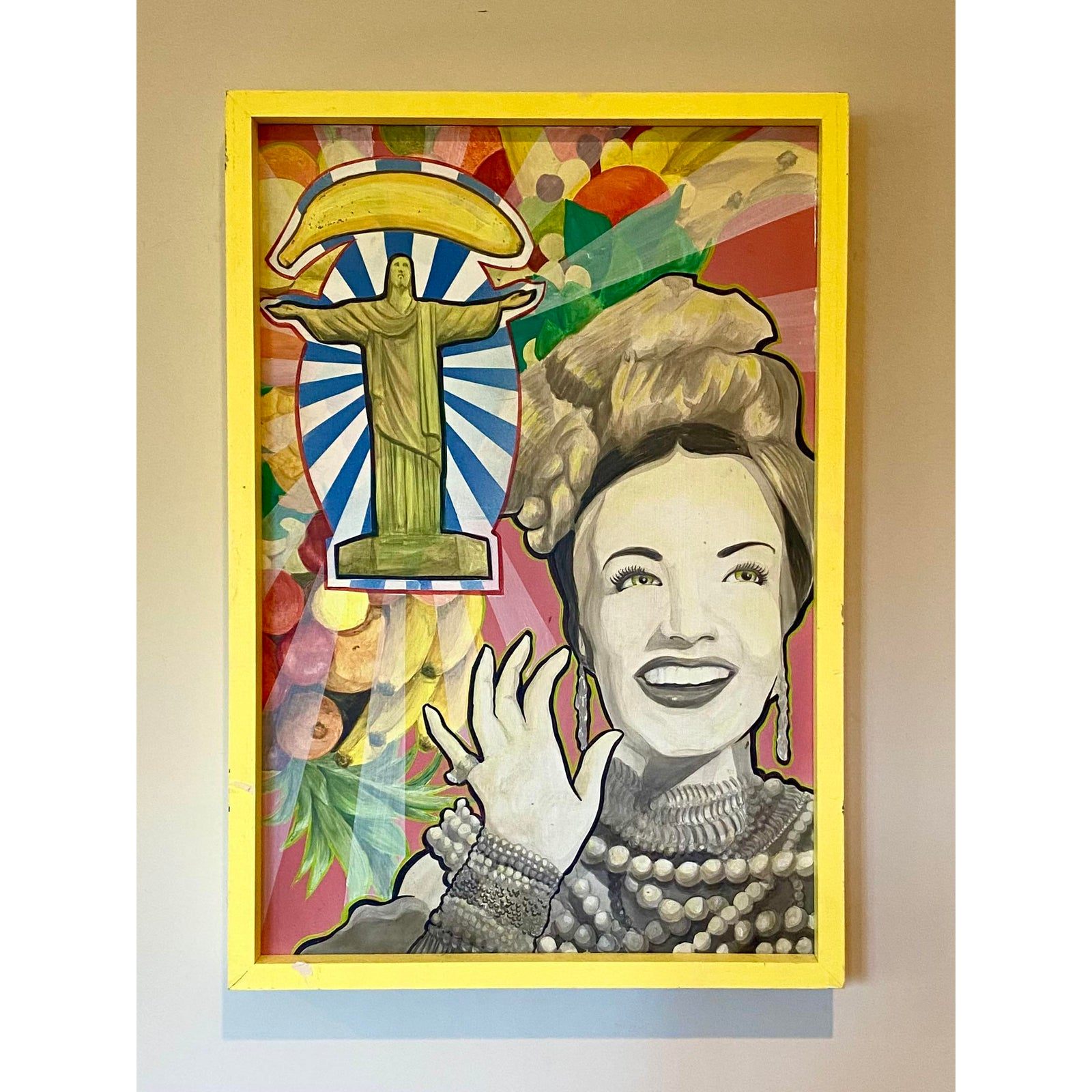 Contemporary Original Oil Painting Signed Porkchop - Side view