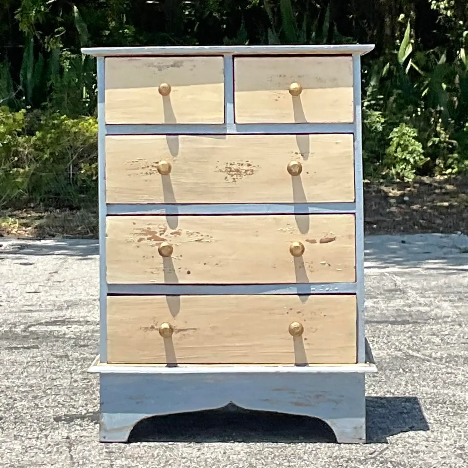 Early 20th Century Primitive Petite Chest of Drawers - Back view