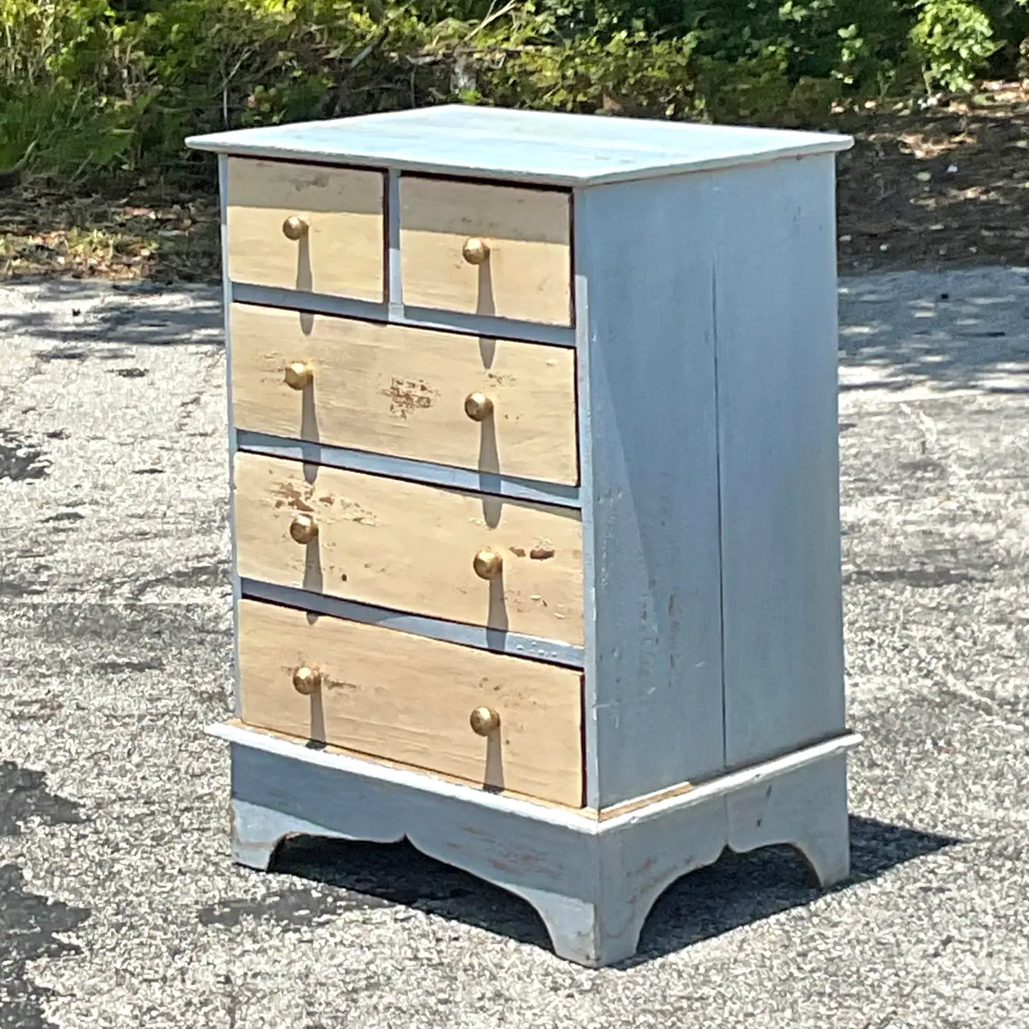 Early 20th Century Primitive Petite Chest of Drawers - Top view