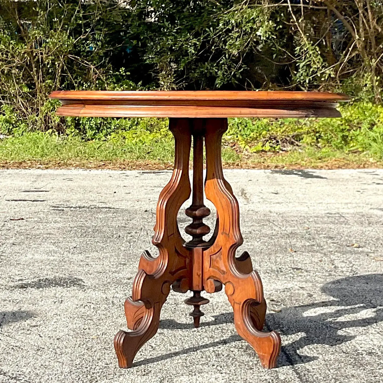 Early 20th Century Vintage East Lake Side Table - Back view