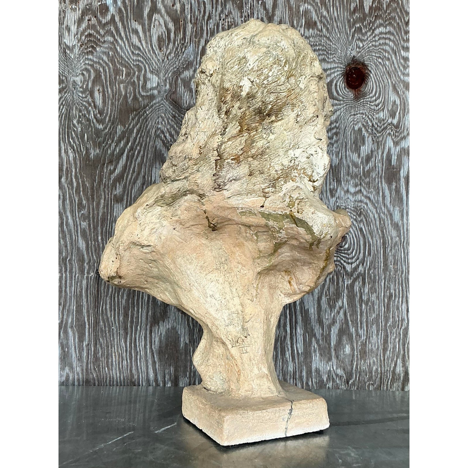 Early 20th Century Vintage Regency Plaster Bust - Side view