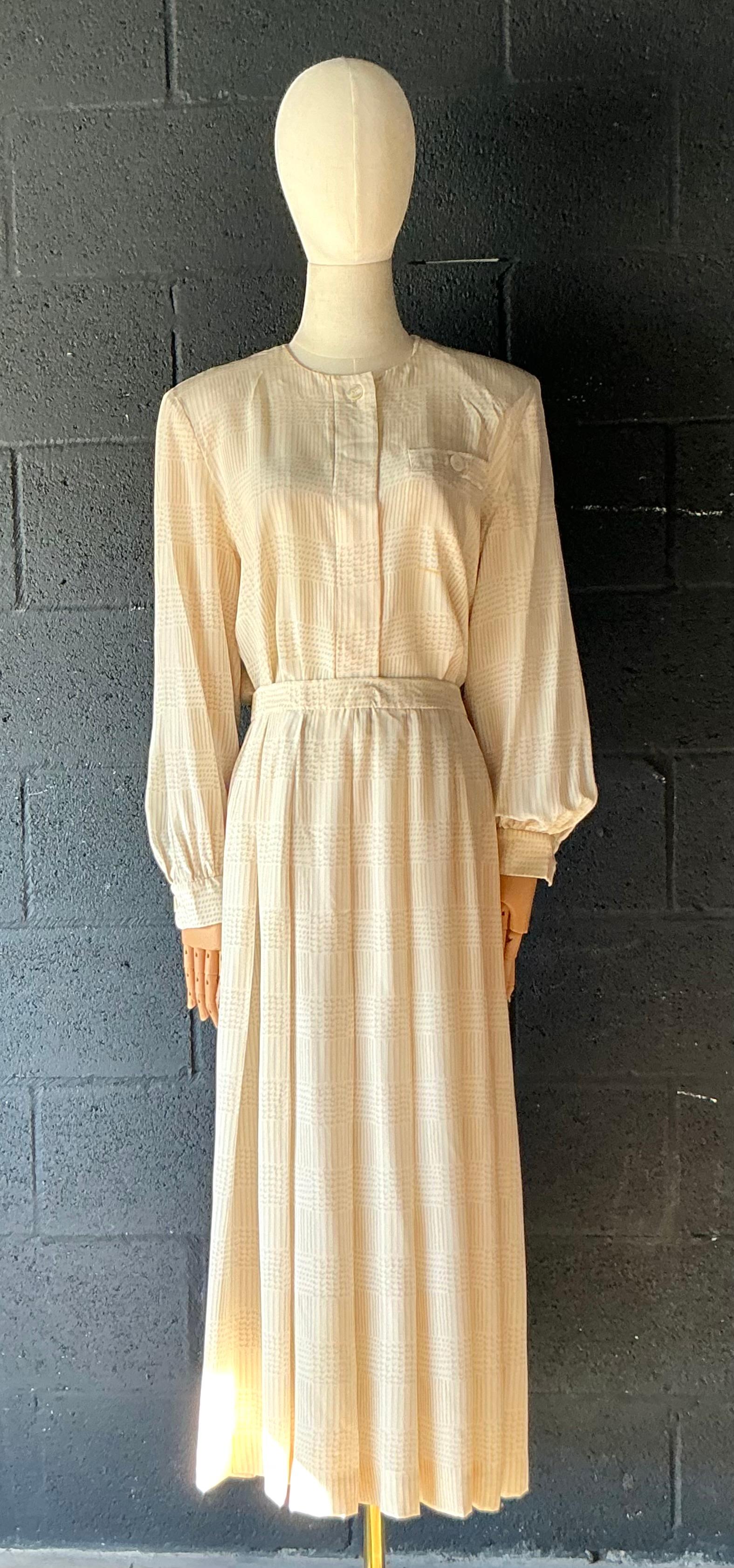 Vintage Gloria Sachs Two Piece Blouse & Skirt Set - Detail view