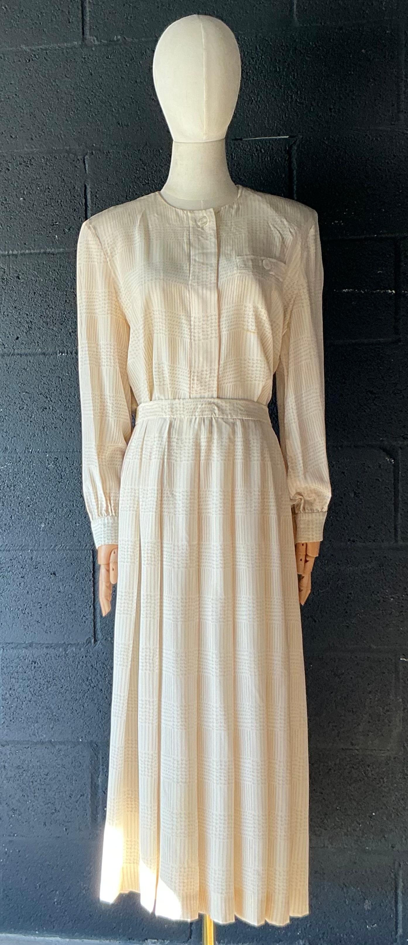 Vintage Gloria Sachs Two Piece Blouse & Skirt Set - Top view