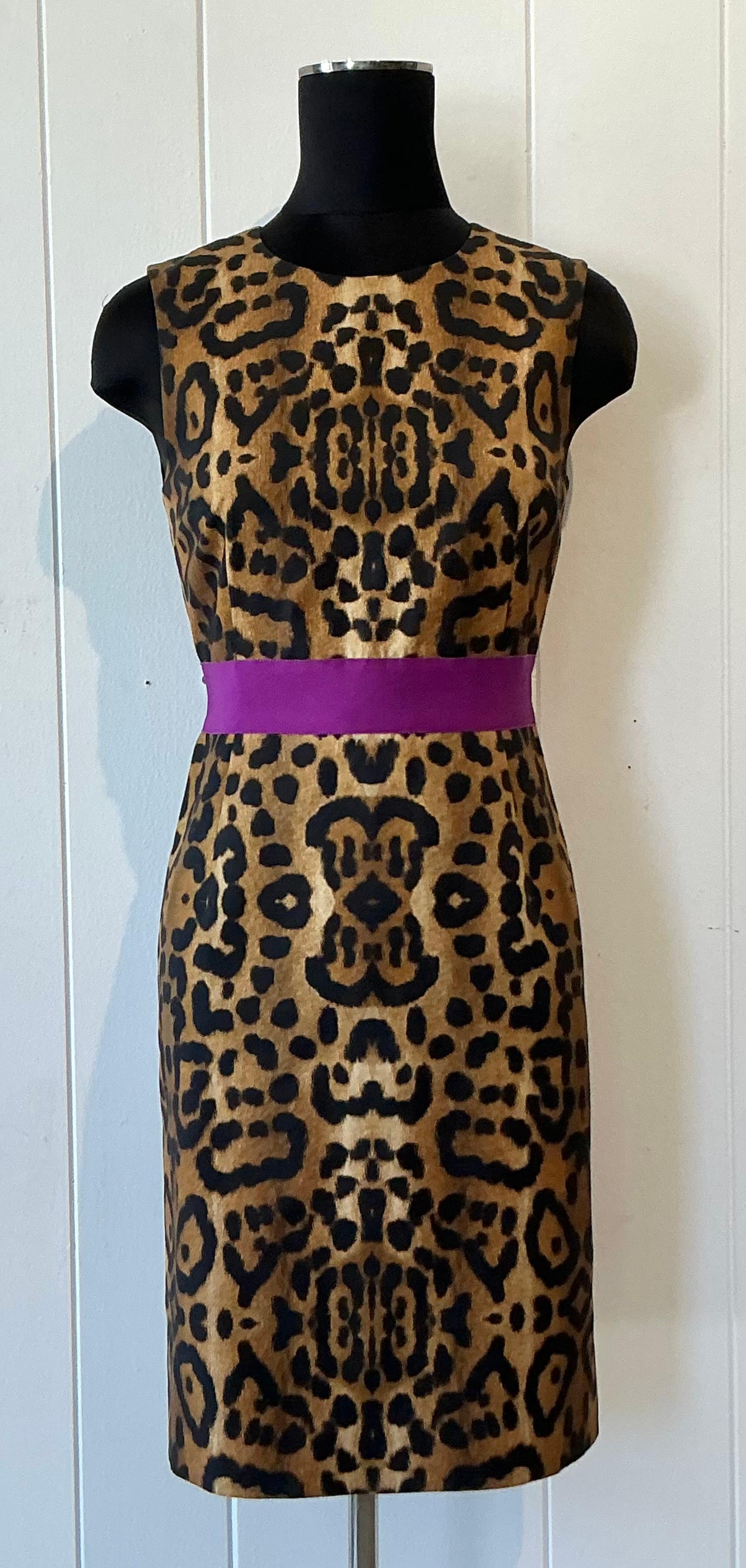 Vintage Boho Giambattista Leopard Dress - Detail view