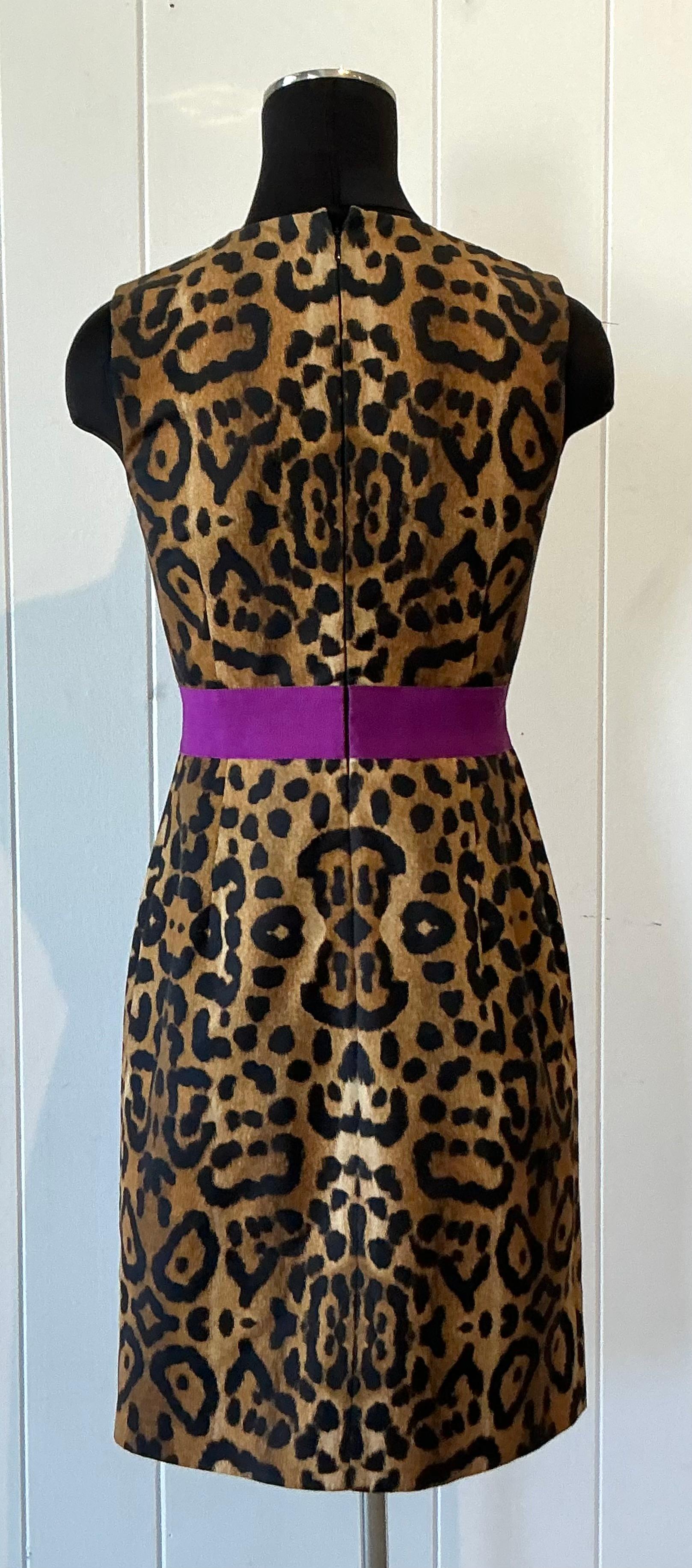 Vintage Boho Giambattista Leopard Dress - Top view