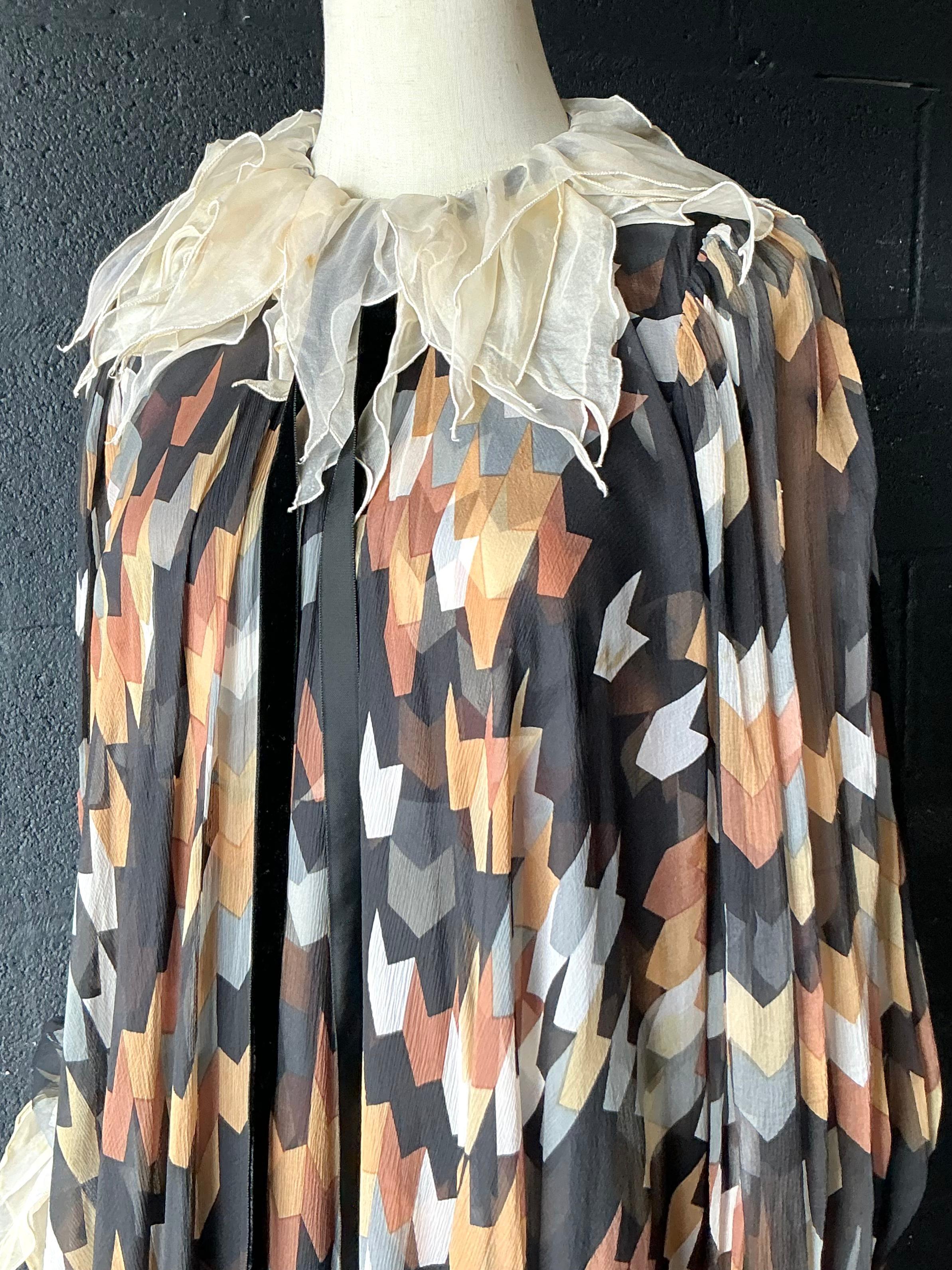 Vintage Gina Fratini Silk Maxi Dress - Detail view