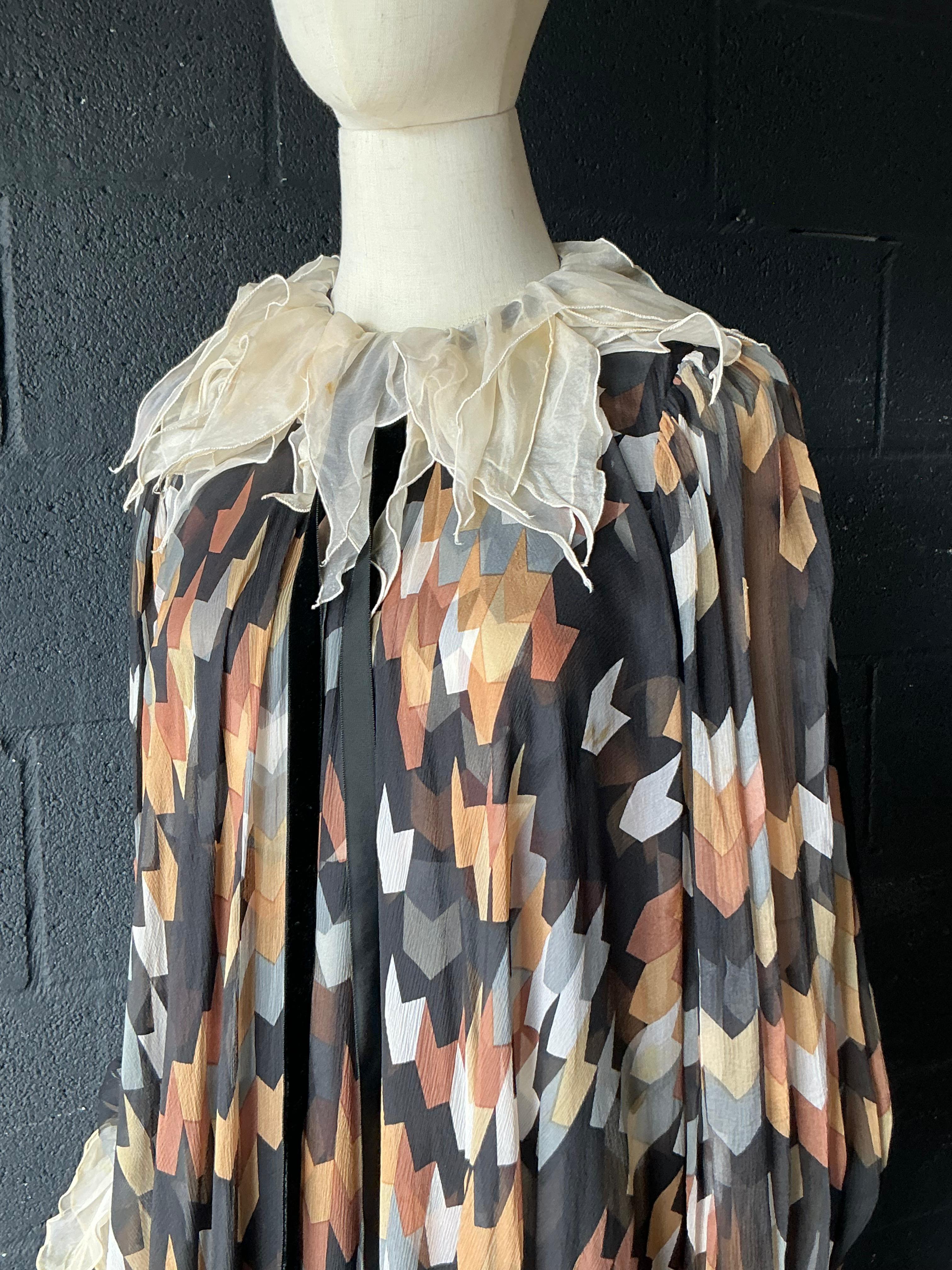 Vintage Gina Fratini Silk Maxi Dress - Top view