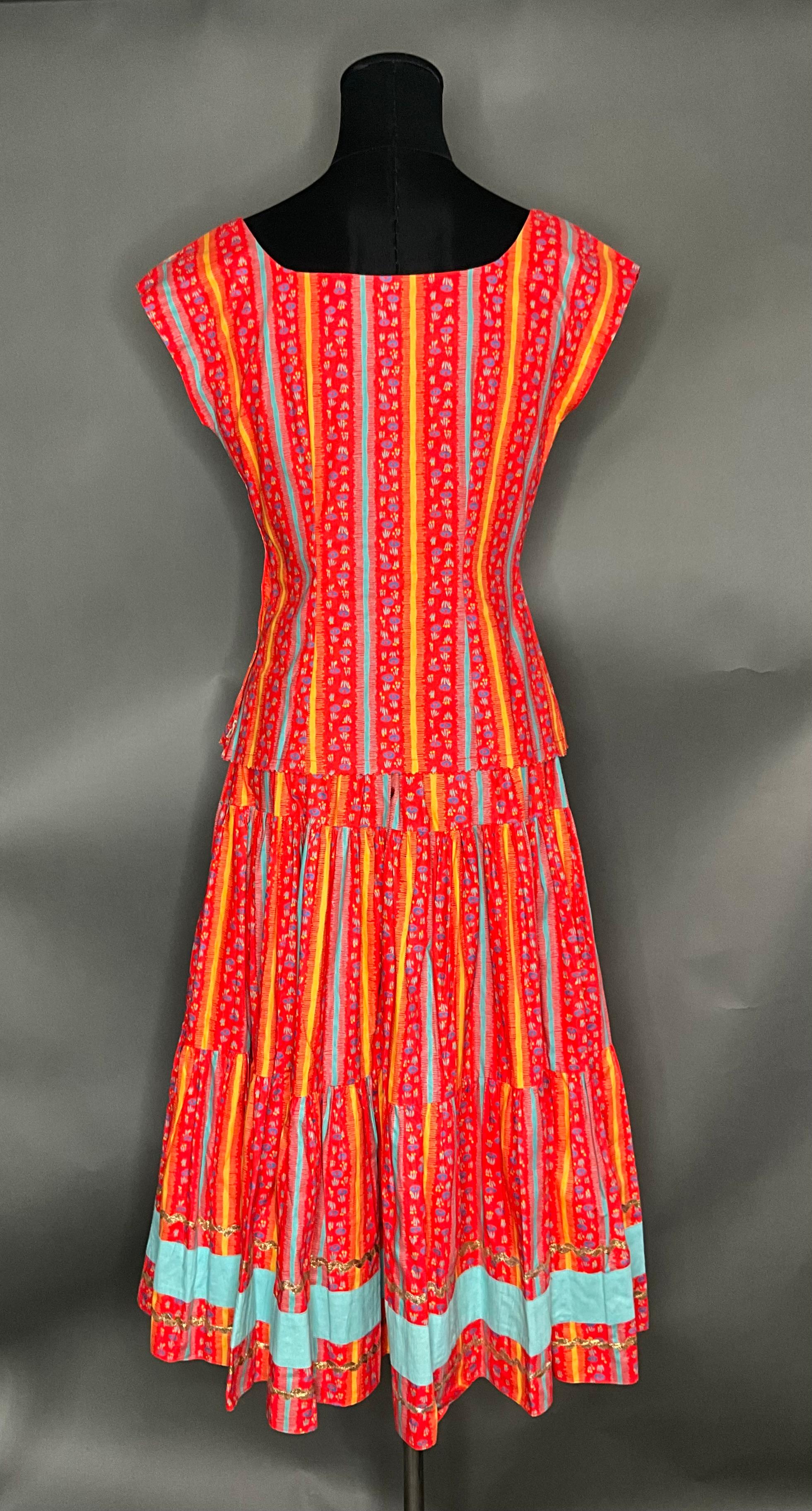 Vintage Rick Rack Two Piece Set - Side view