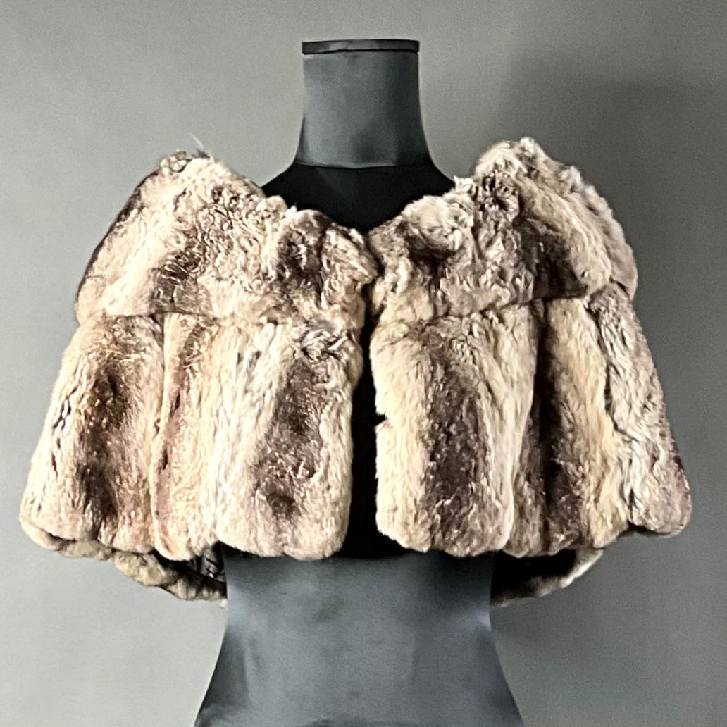 Vintage Furs by Mr. Herman Rabbit Fur Shawl - Detail view