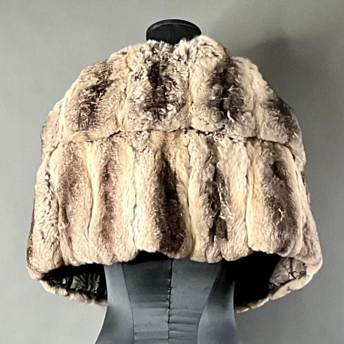 Vintage Furs by Mr. Herman Rabbit Fur Shawl - Back view