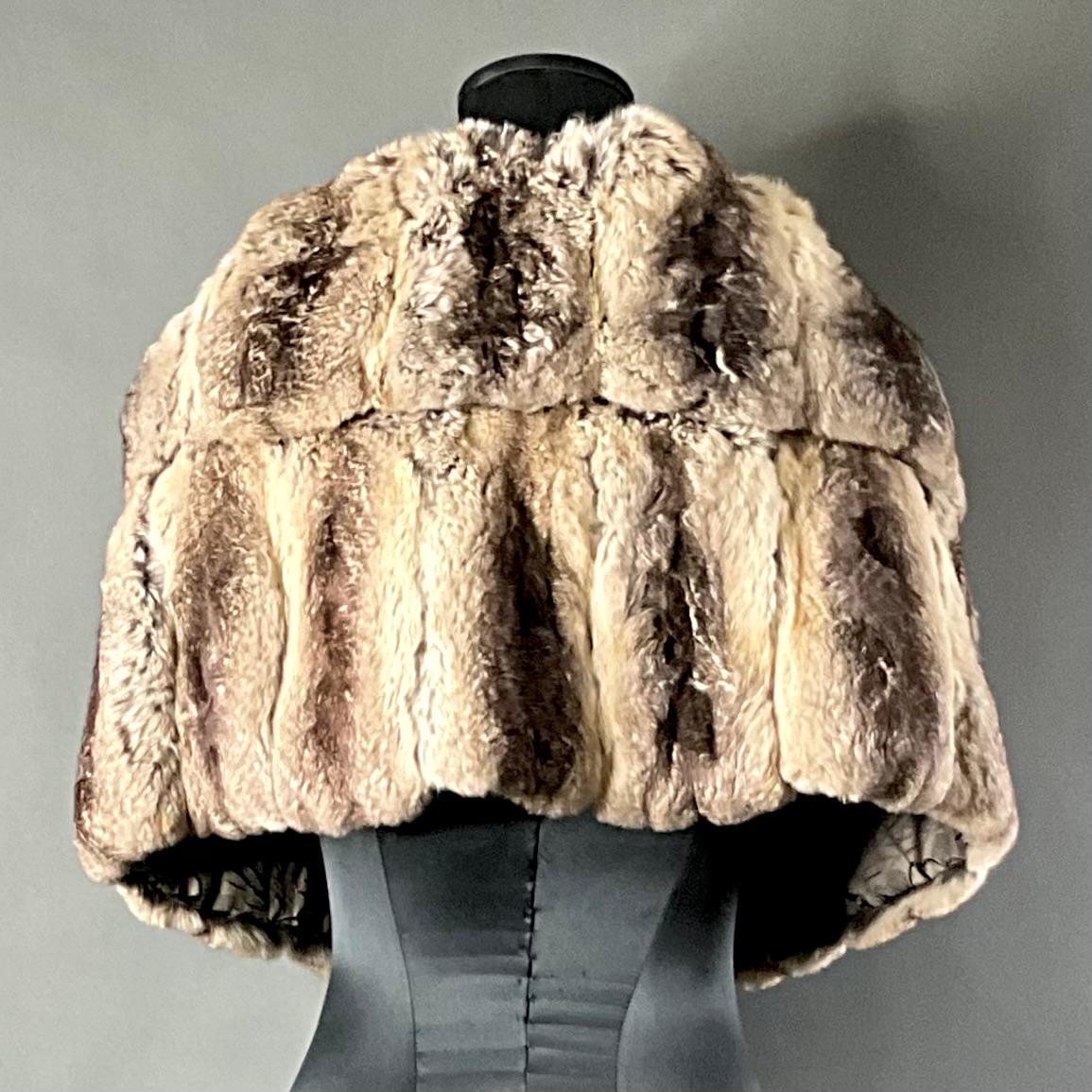 Vintage Furs by Mr. Herman Rabbit Fur Shawl - Top view