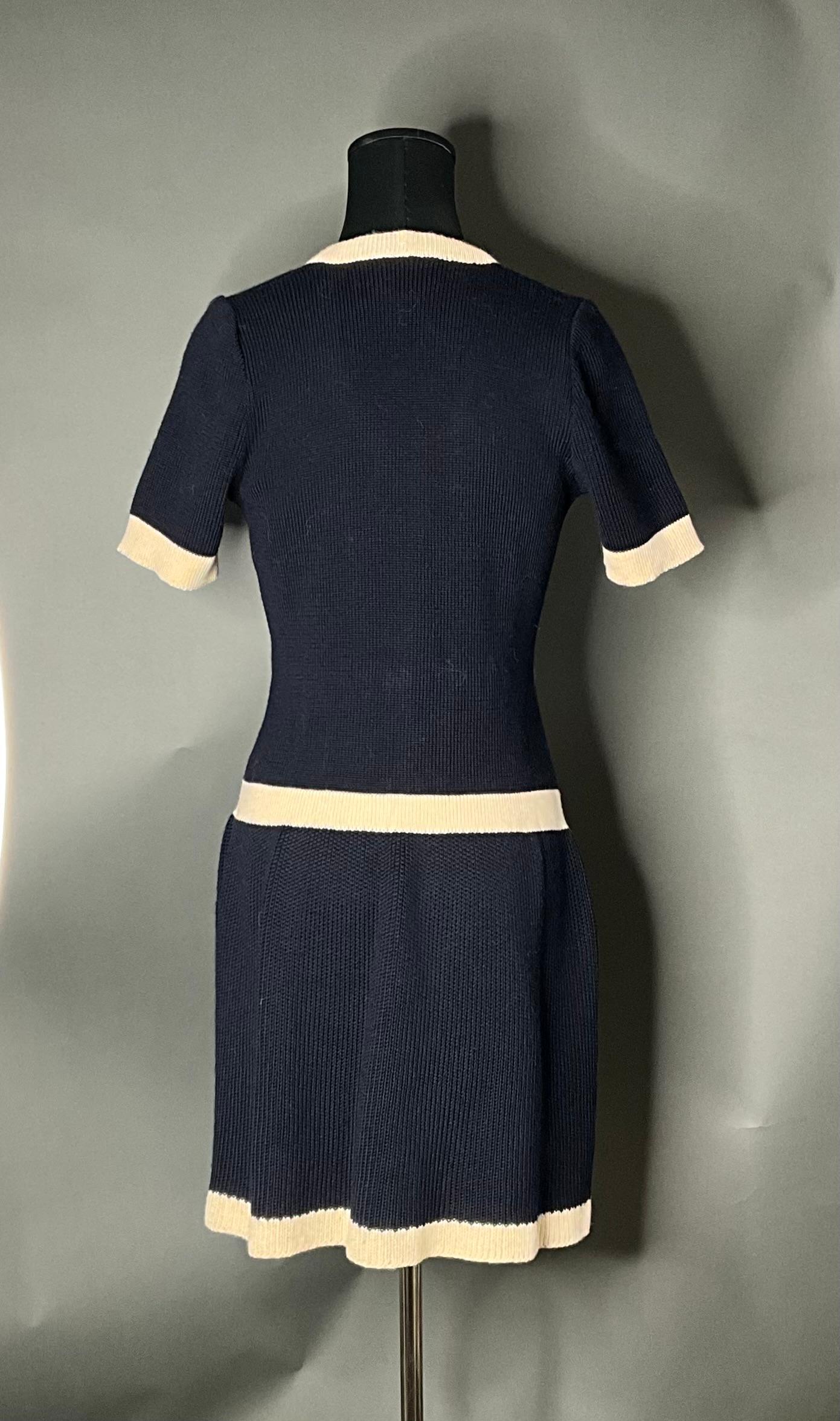 Vintage Givenchy Wool Knit Dress - Side view