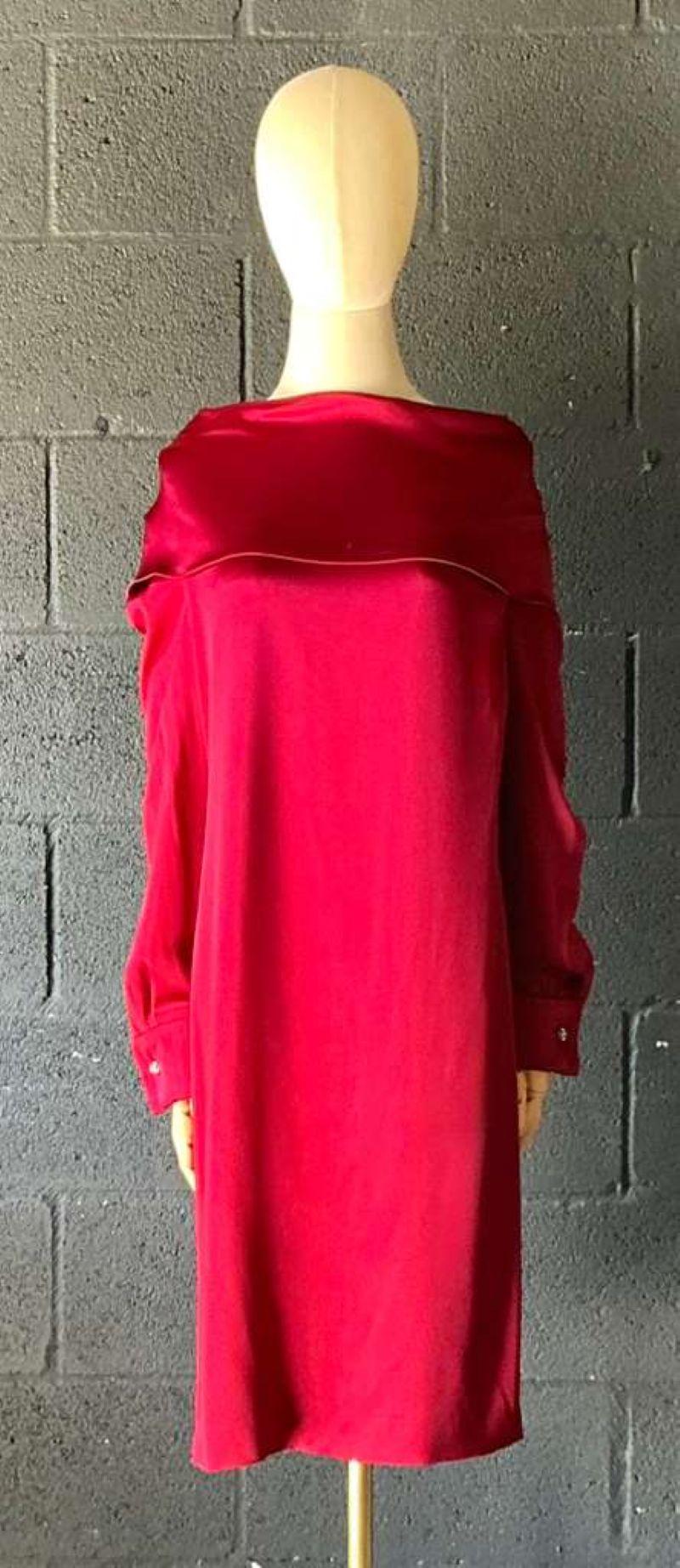 Vintage Escada Red Off the Shoulder Dress - Detail view
