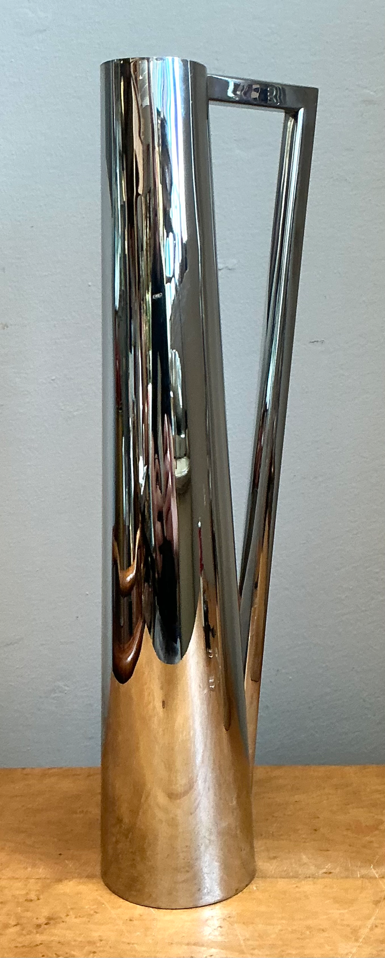 Vintage Modernist Metal Pitcher - Top view