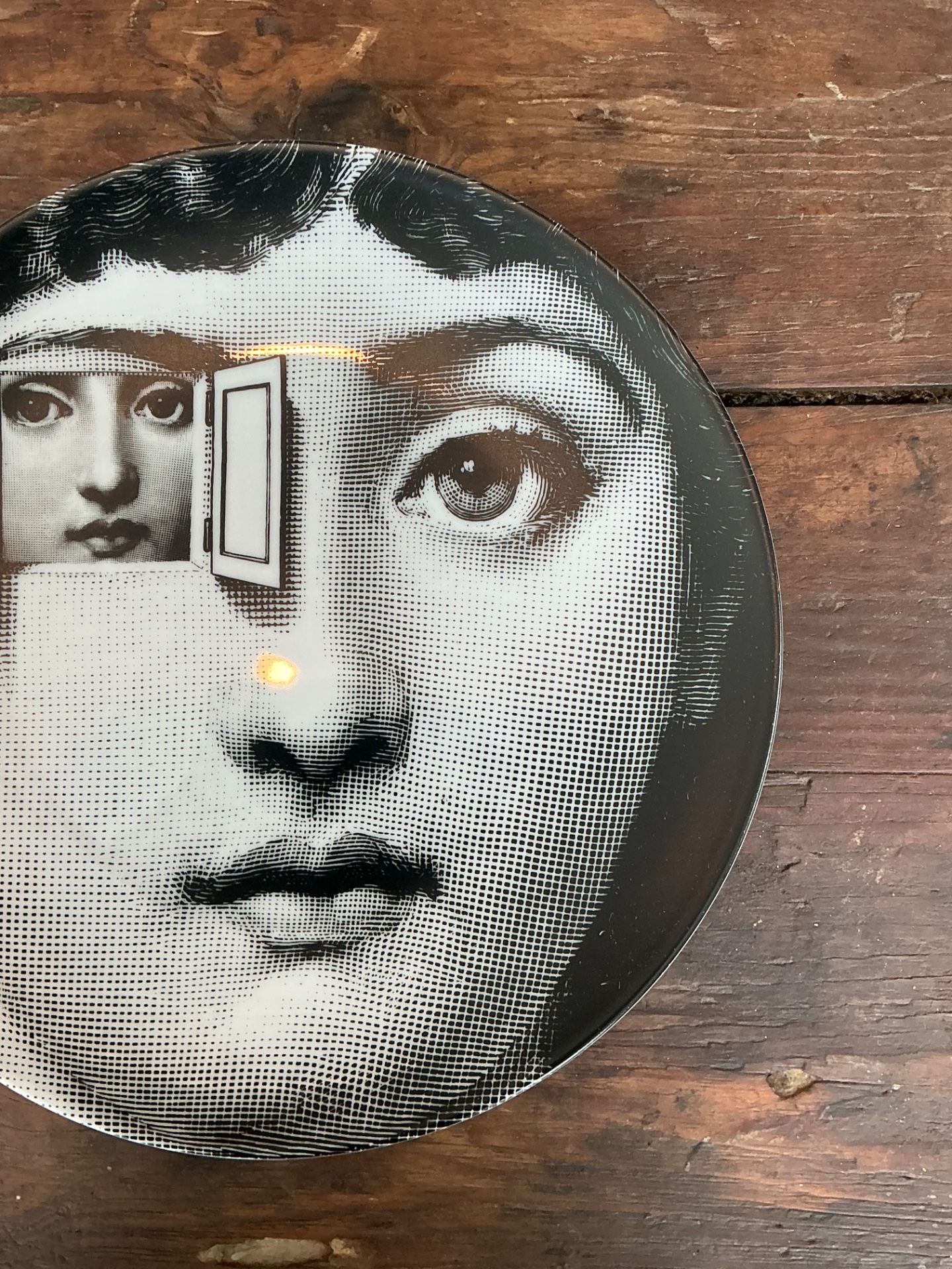 Fornasetti Italian Tema e Variazioni Plate - Back view