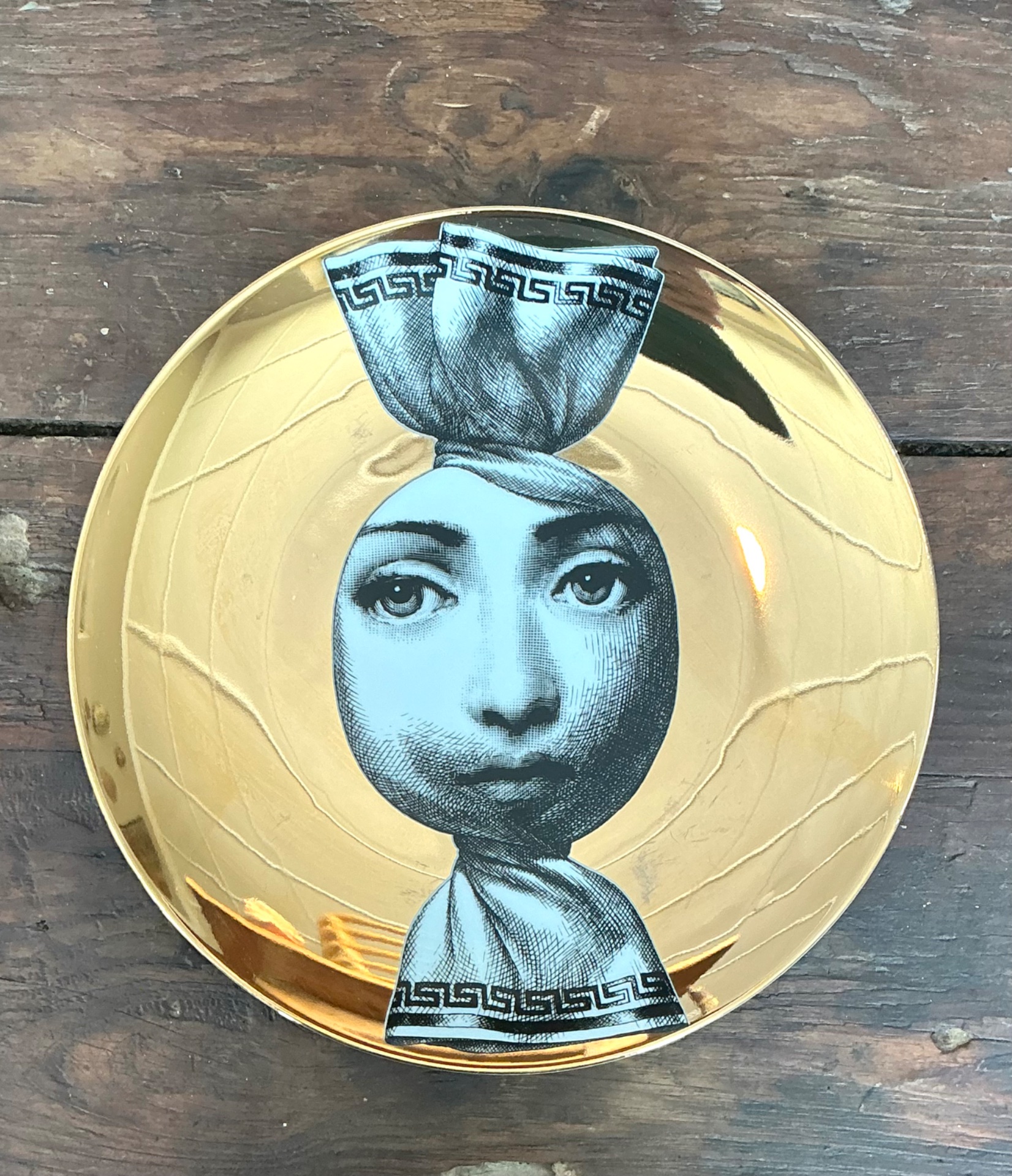 Fornasetti Italian Tema e Variazioni Plate - Back view