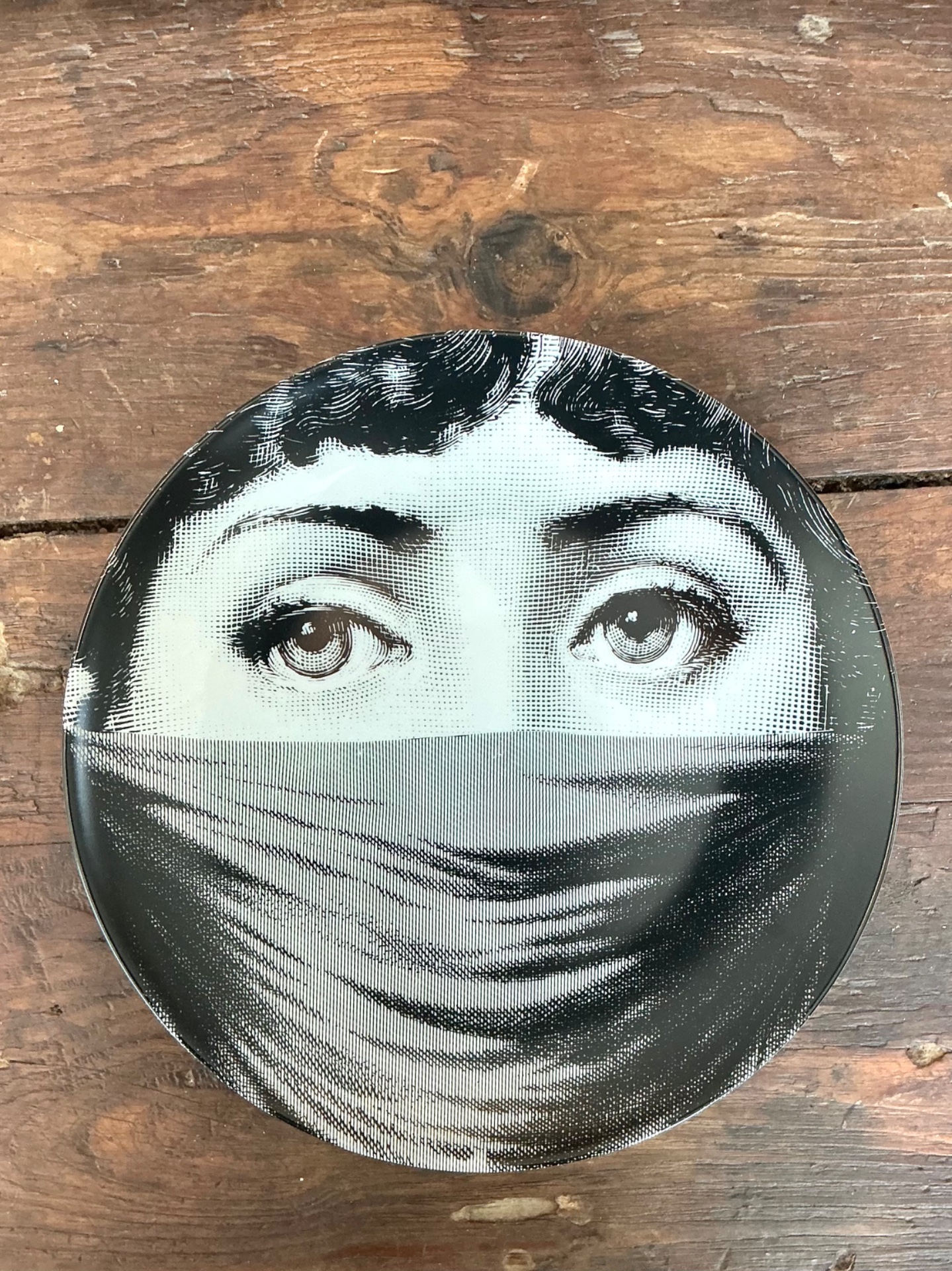 Fornasetti Italian Tema e Variazioni Plate - Top view
