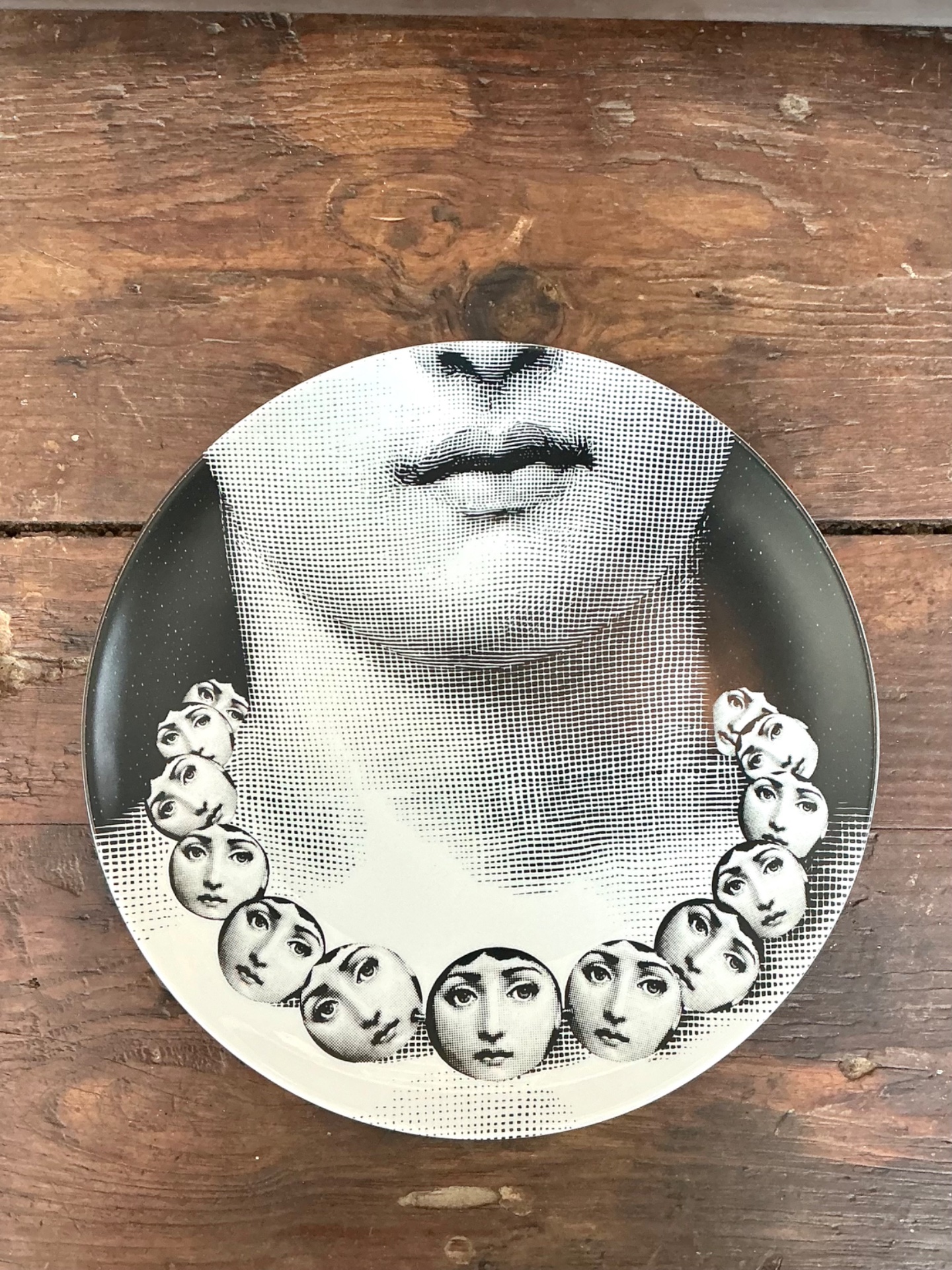 Fornasetti Italian Tema e Variazioni Plate - Top view