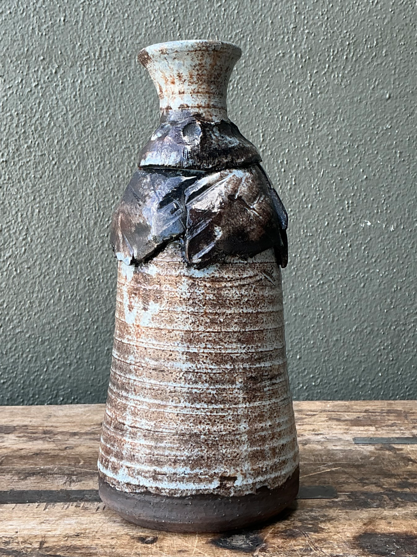 Vintage Handcrafted Ceramic Vase - Detail view